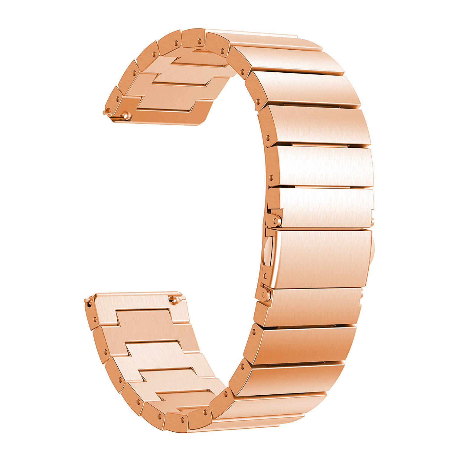 Fitbit Versa stalen schakel band - rose goud