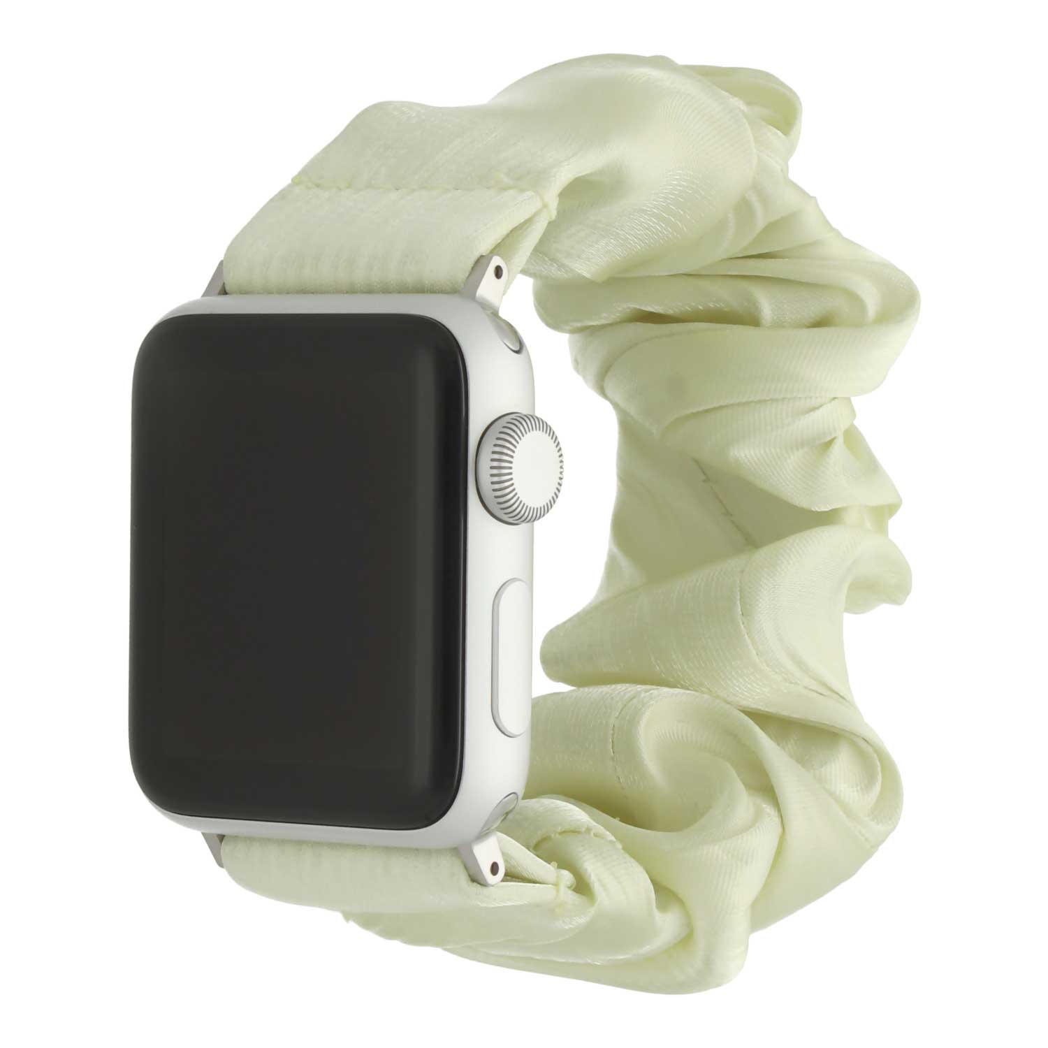 Apple-Watch-nylon-Scrunchie-band-limoen-7440850326340-123watches-hoofdfoto