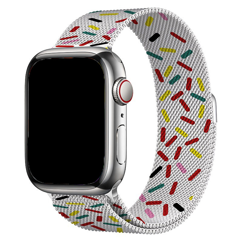 Apple Watch milanese band - pride rood