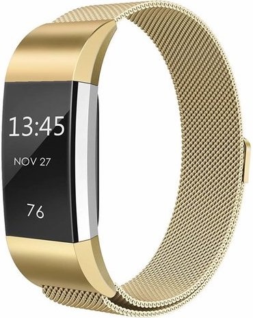 Fitbit Charge 2 milanese band - goud