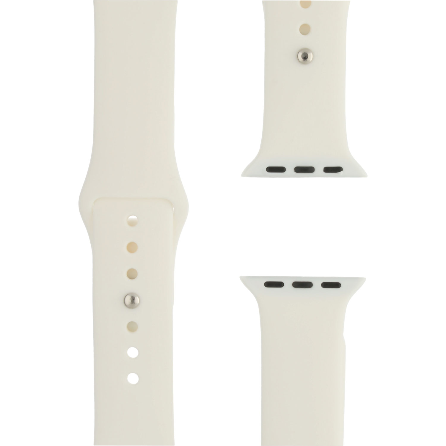 Apple Watch sport band - zacht wit