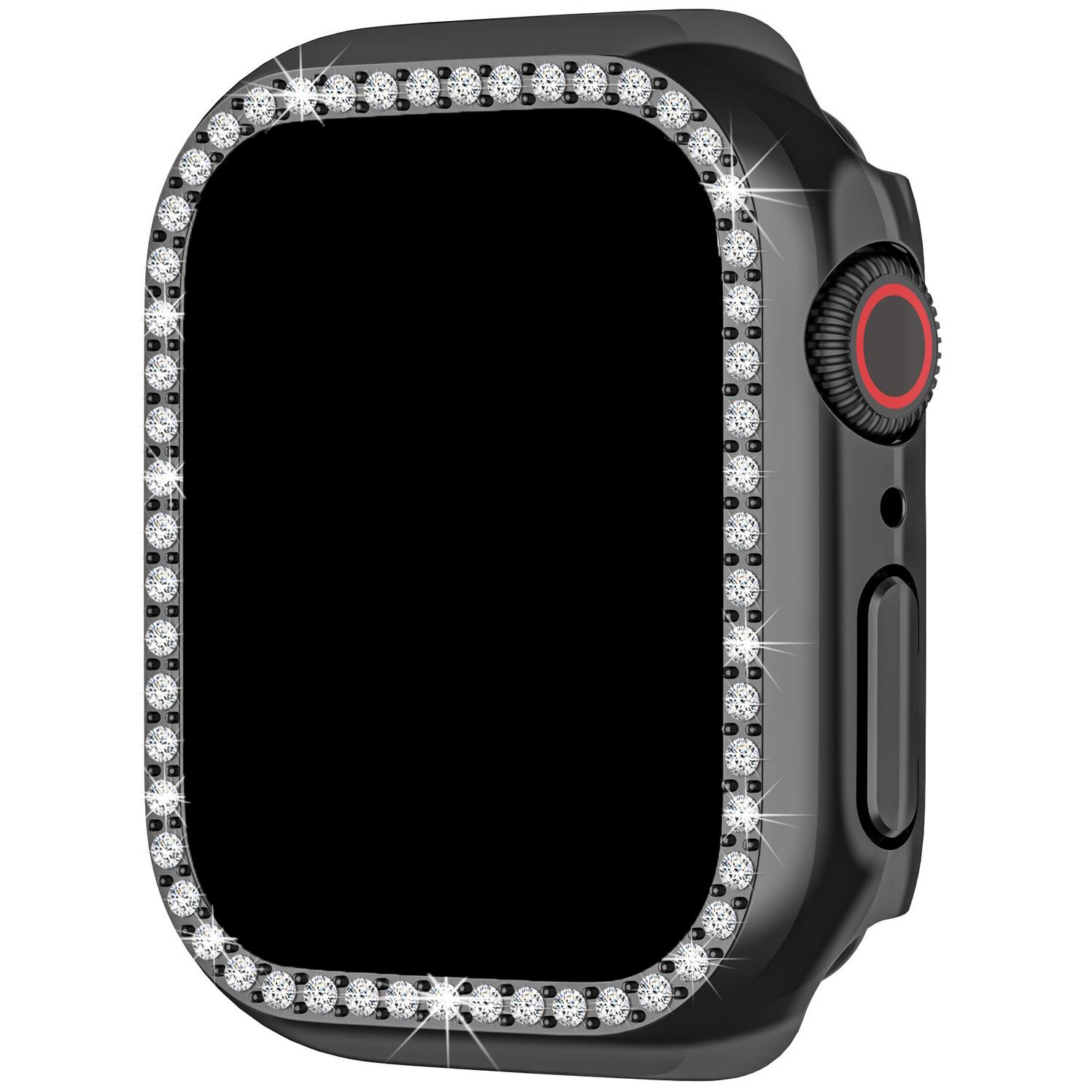 Apple Watch diamond case - zwart