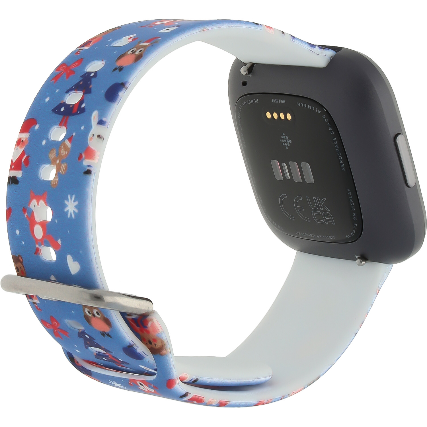 Fitbit Versa print sport band - kerst blauw