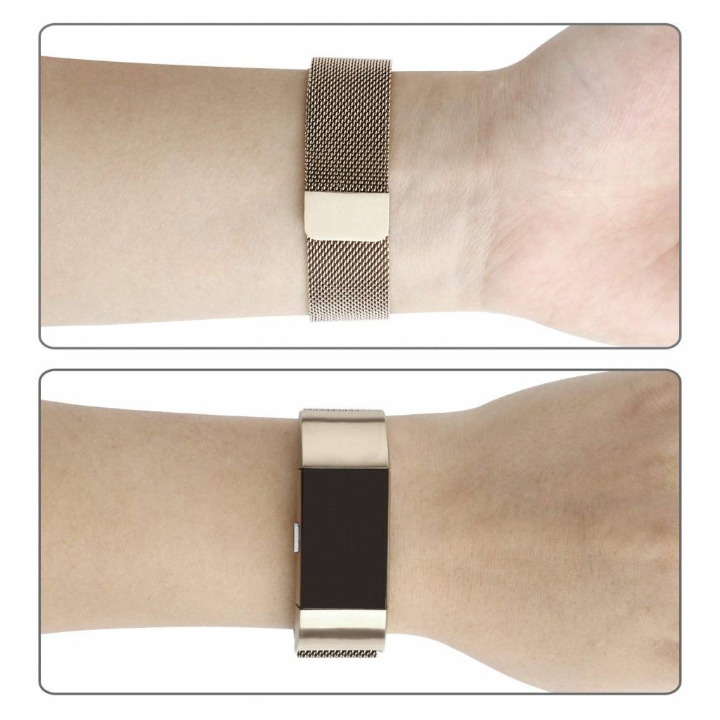 Fitbit Charge 2 milanese band - champagne