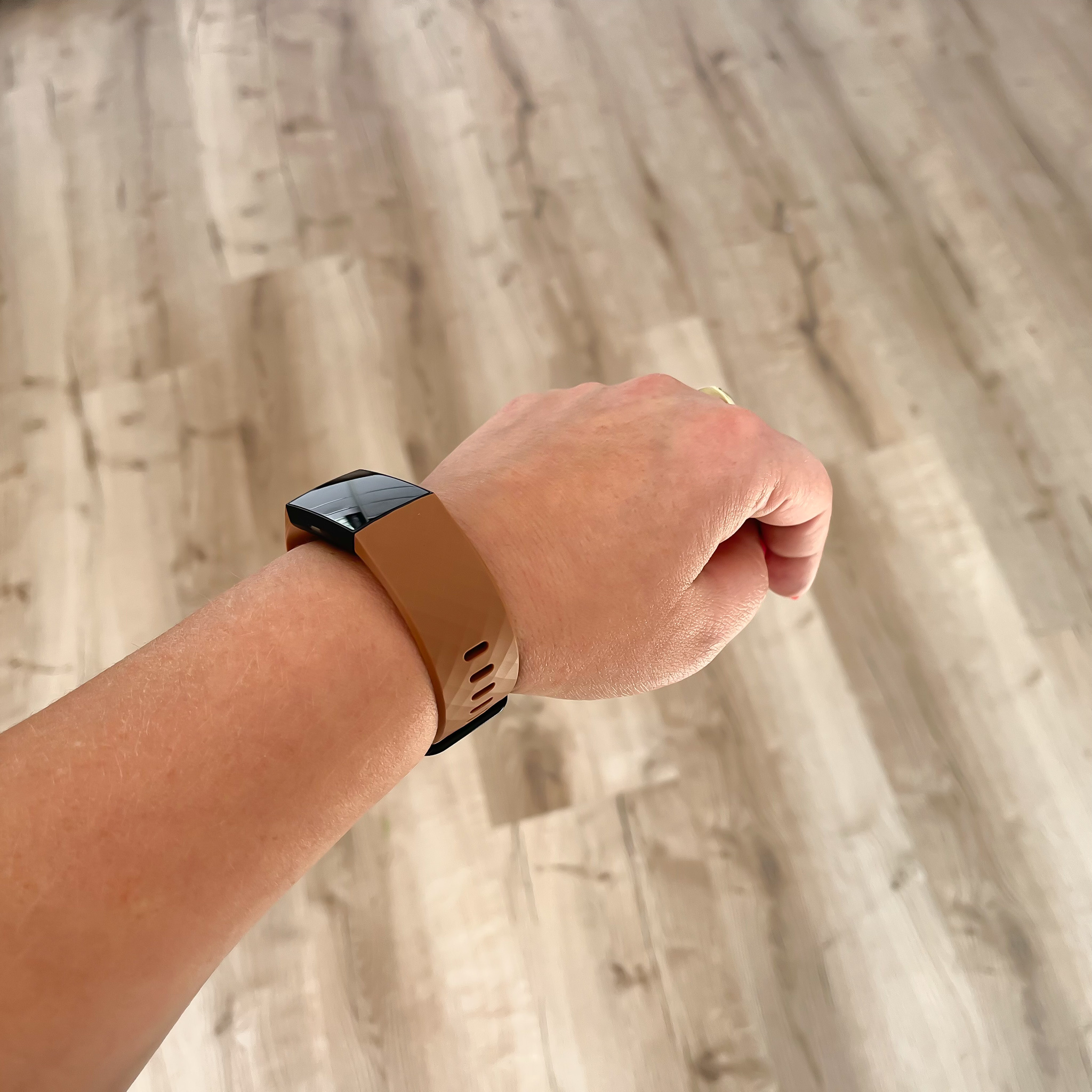 Fitbit Charge 3 & 4 sport wafel band - bruin