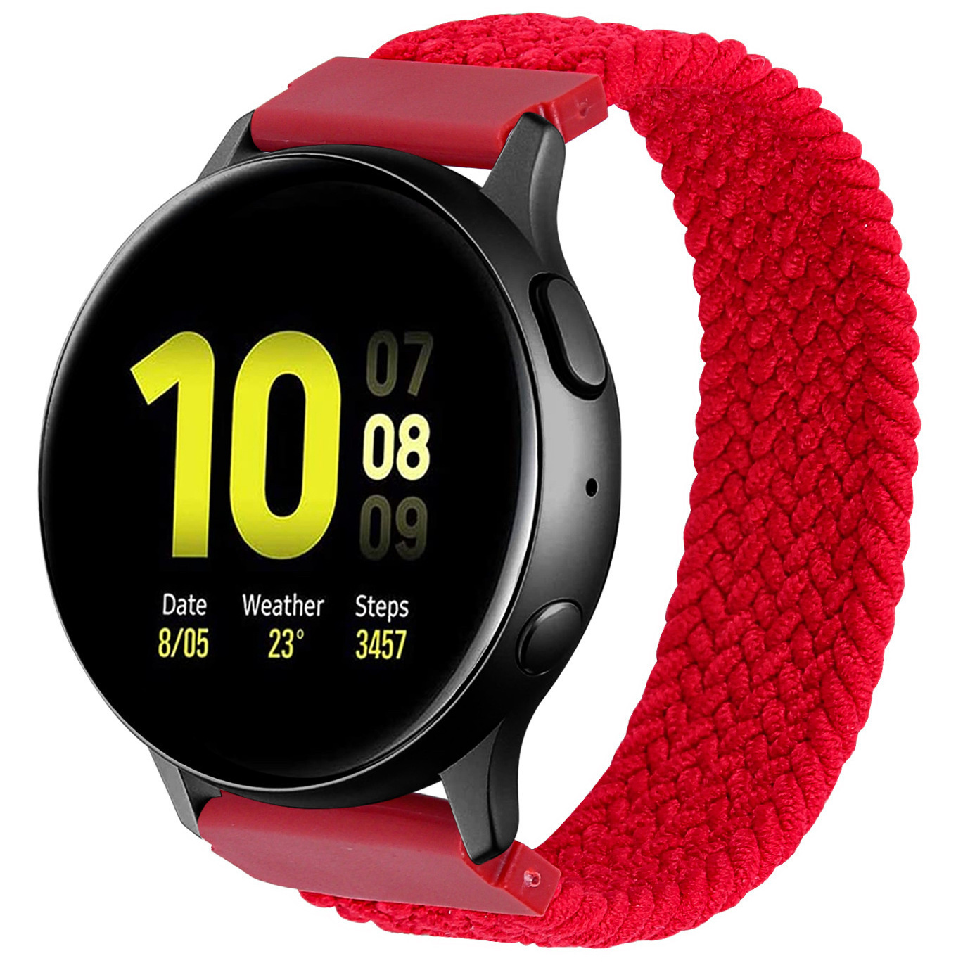 Polar Ignite nylon gevlochten solo band - rood