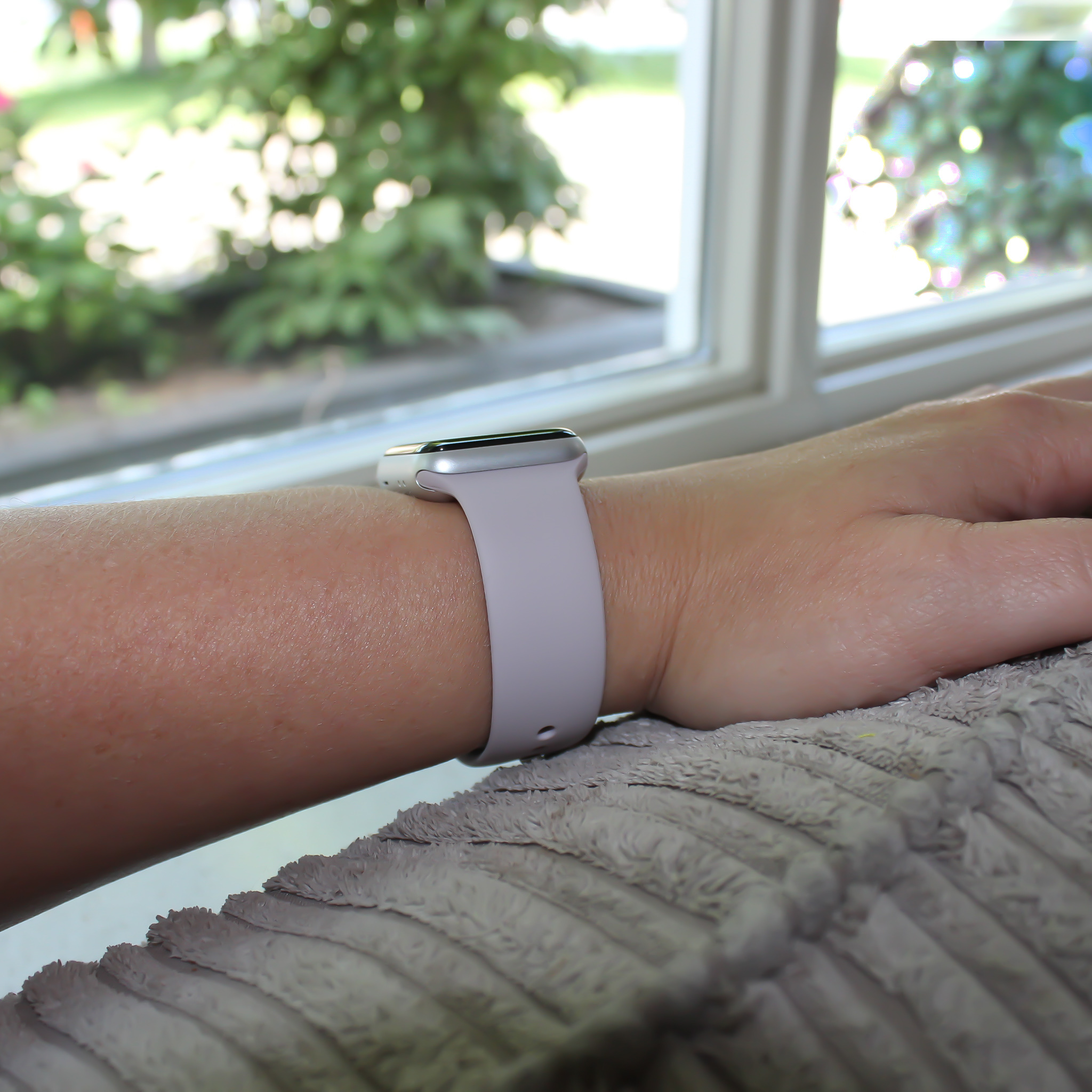 Apple Watch sport band - roze zand