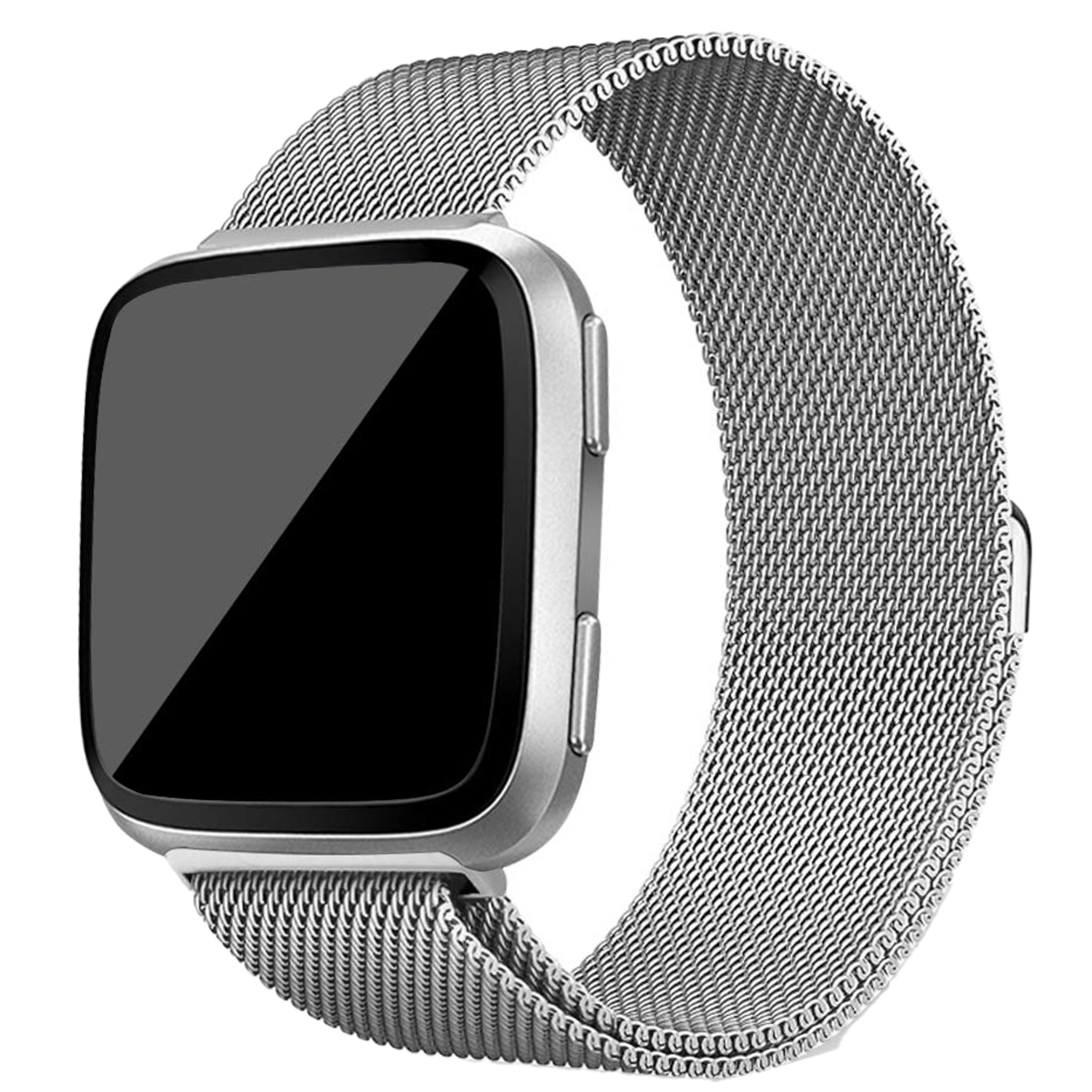 Fitbit Versa milanese band - zilver