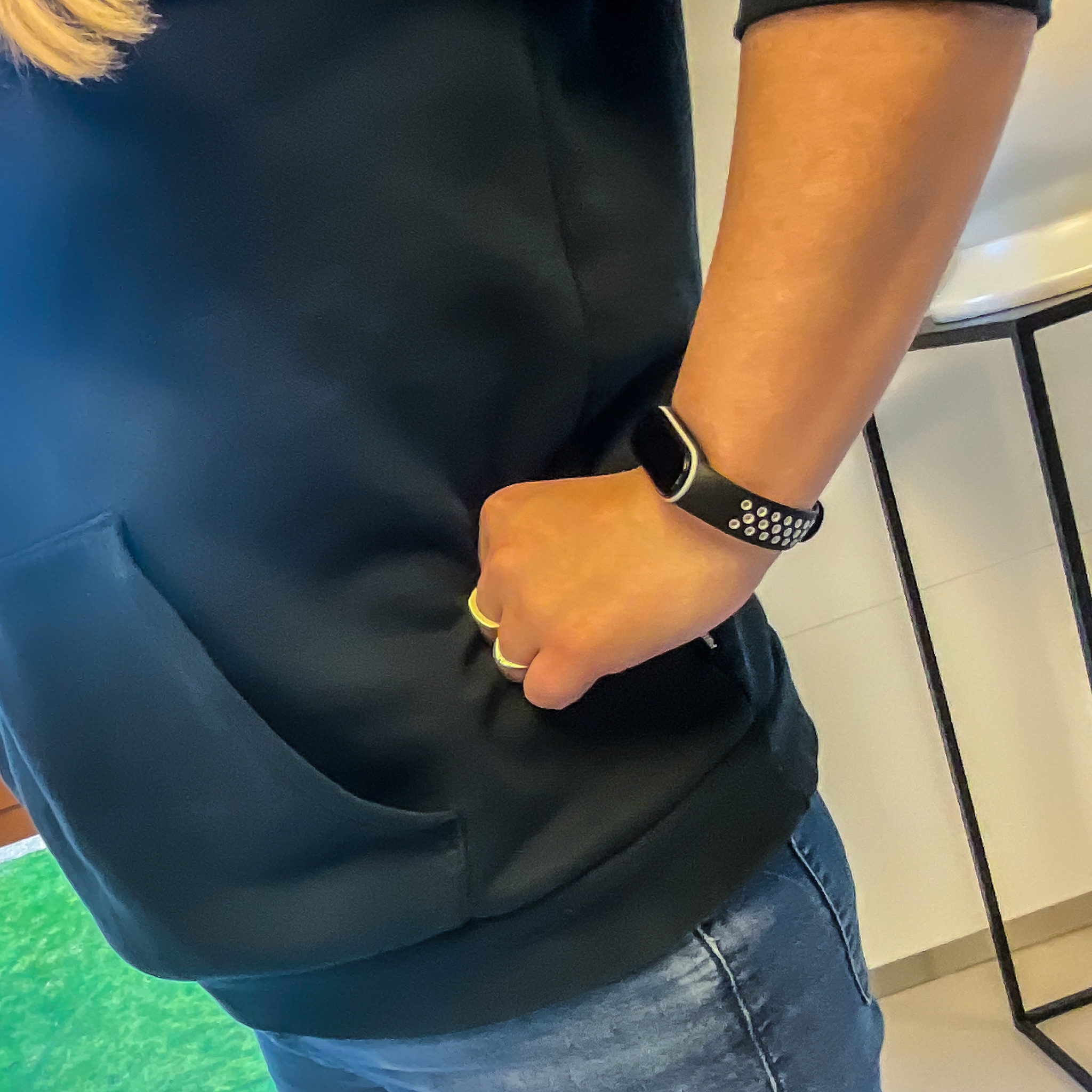 Xiaomi Mi 5/6 dubbel sport band - zwart wit