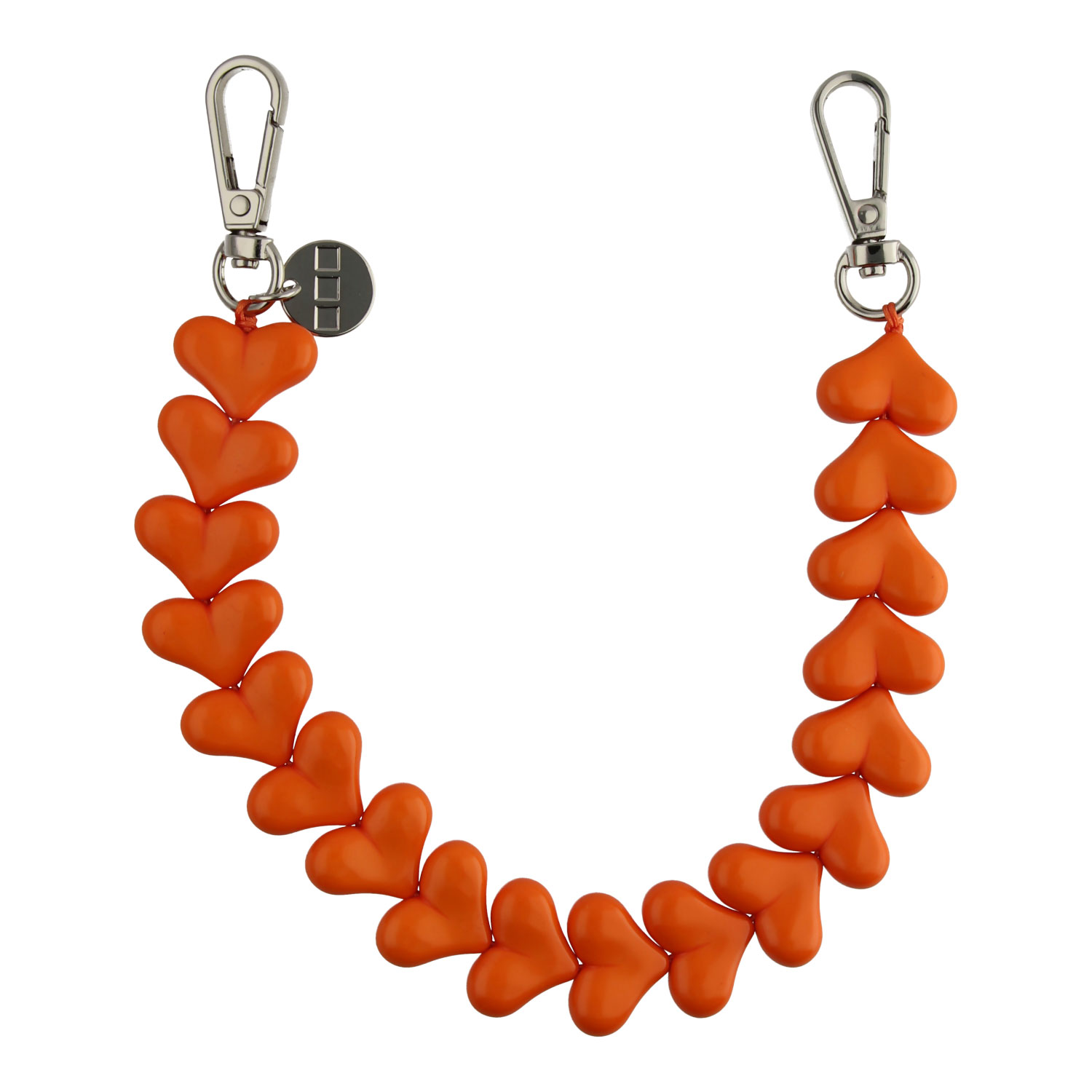 Telefoonkoord-heart-oranje-zilver-7440850363321