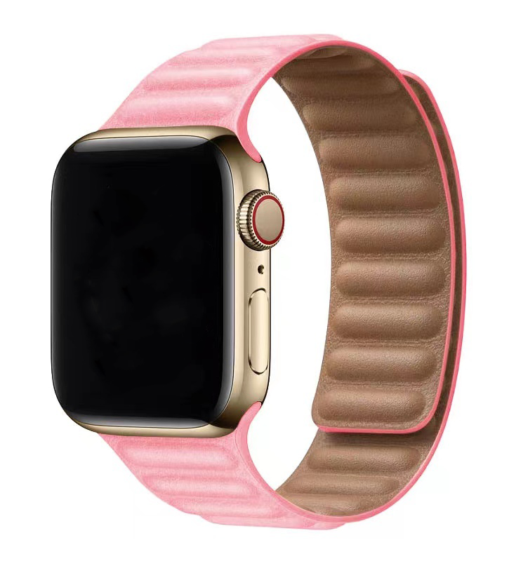 Apple Watch Leren Solo Band - Roze