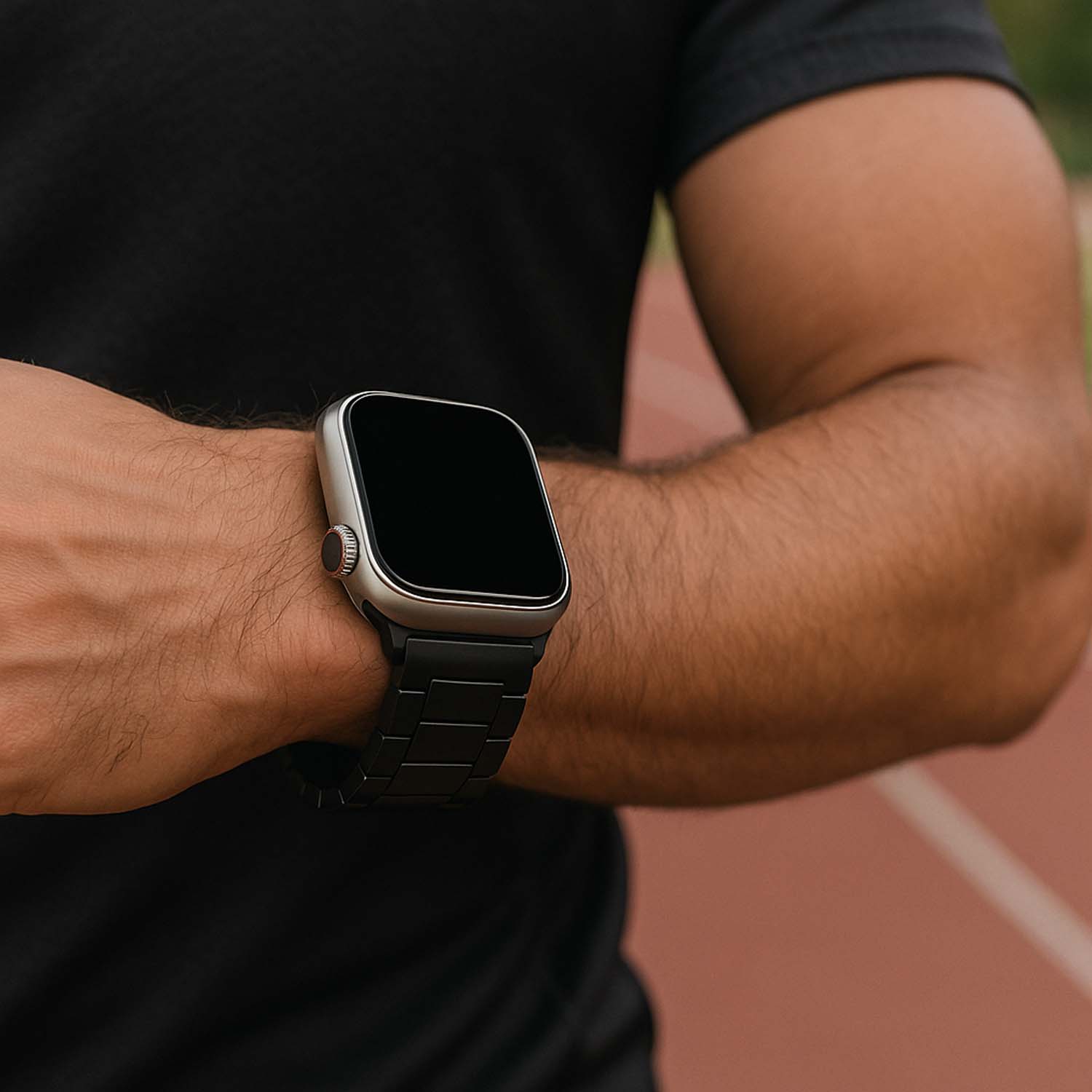 Apple Watch band Zyro – siliconen – zwart