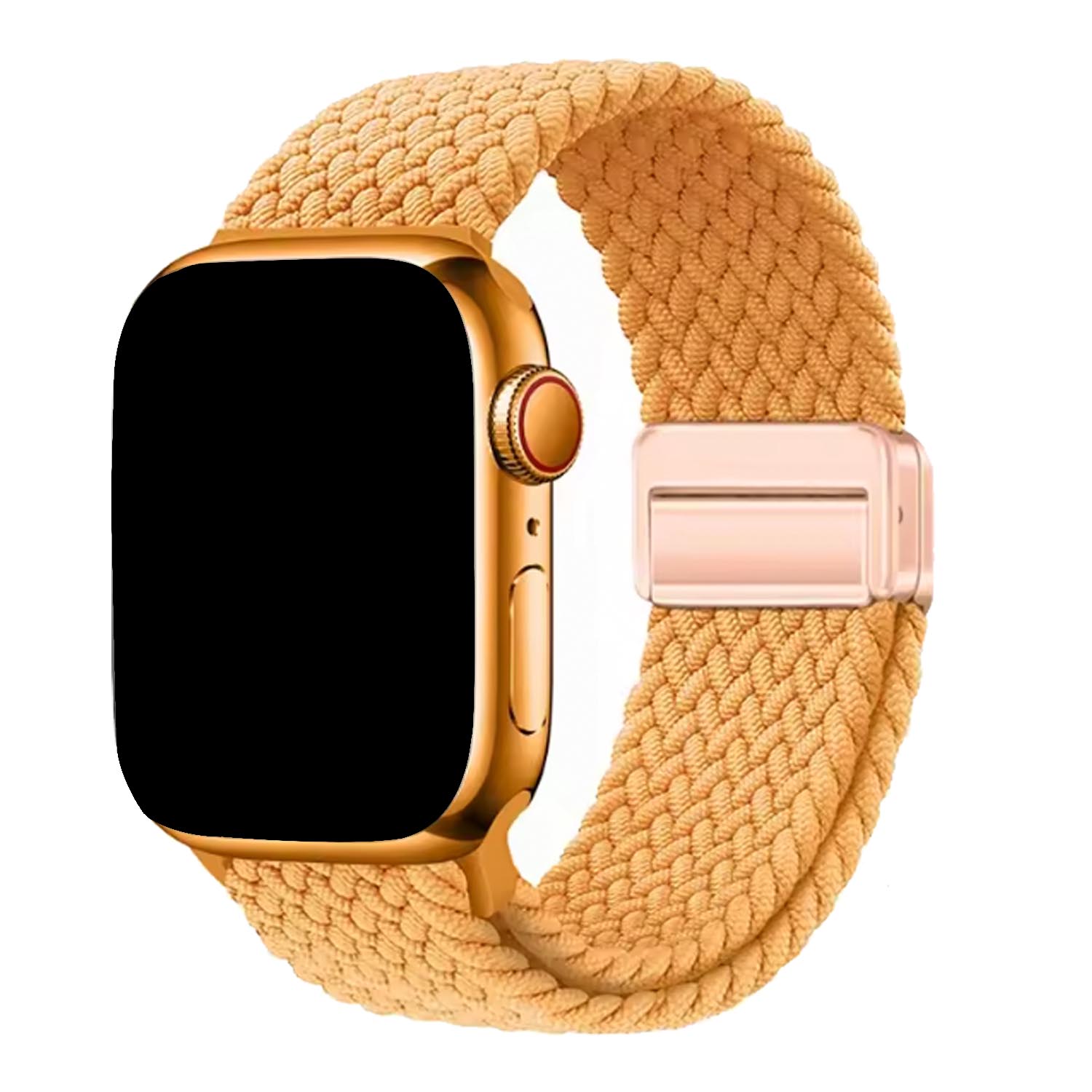 Apple Watch bandje Zyra - nylon - geel