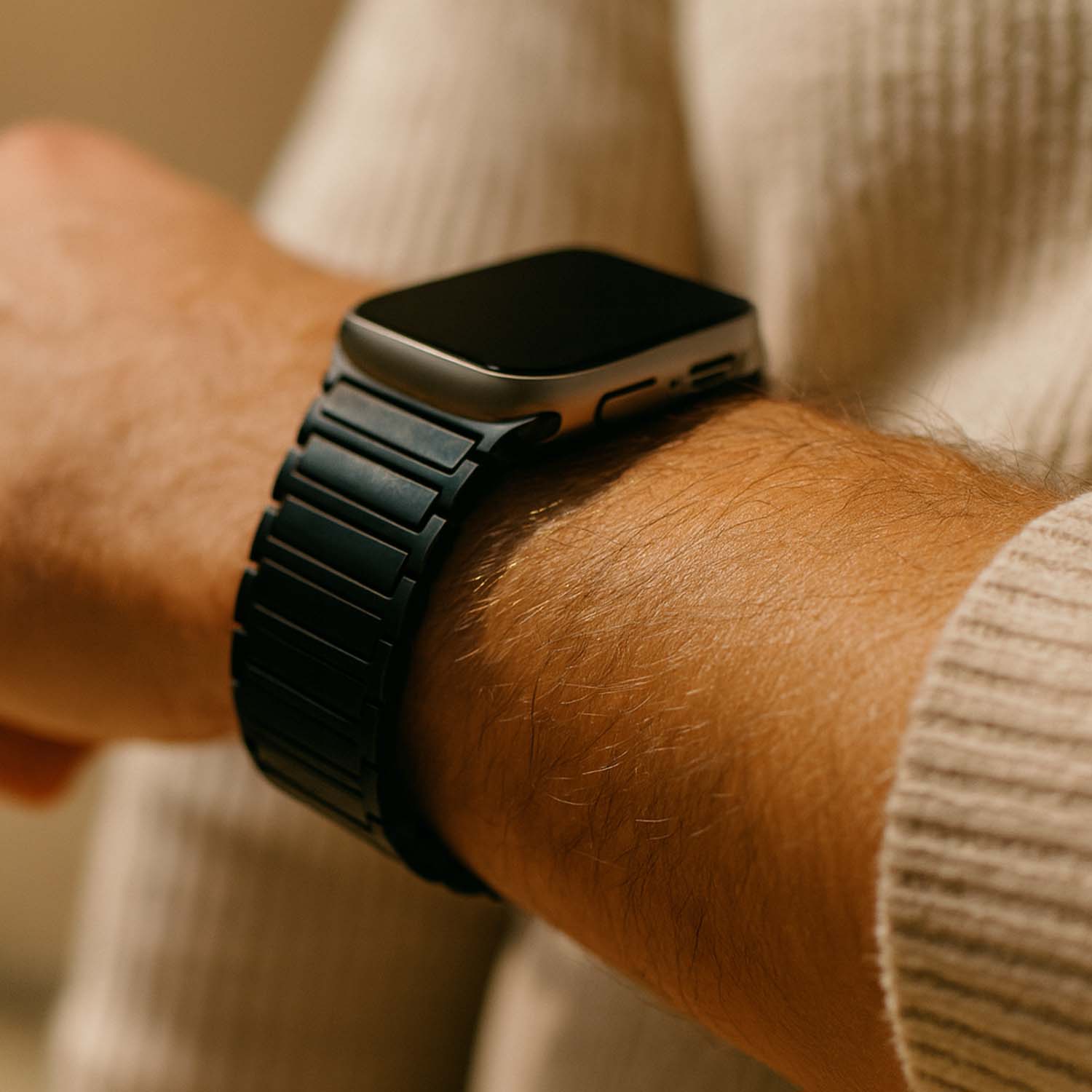 Apple Watch band Zyro – siliconen – zwart