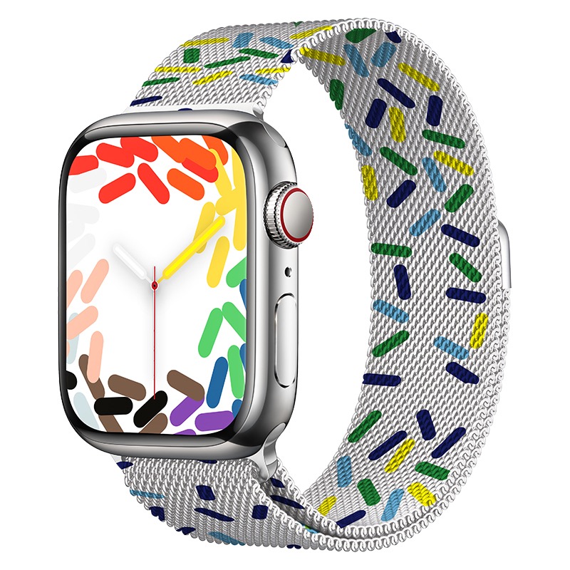 Apple Watch Milanese Band - Pride Blauw