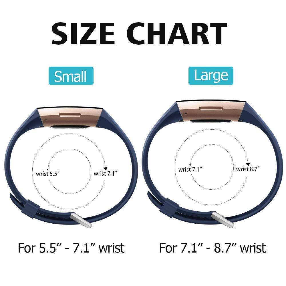 Fitbit Charge 3 & 4 sport wafel band - donkerblauw