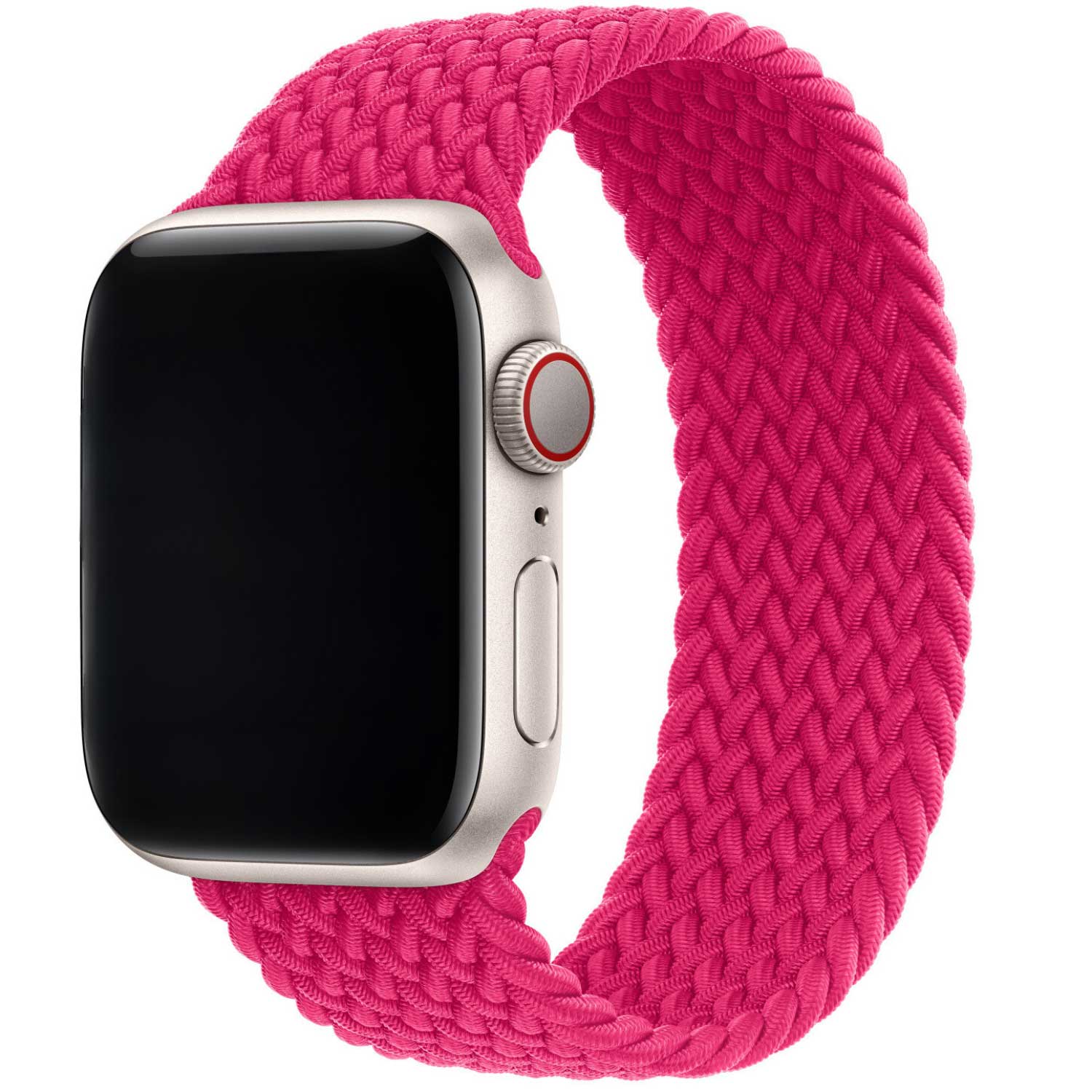 Apple-Watch-nylon-gevlochten-solo-band-framboos-hoofdfoto