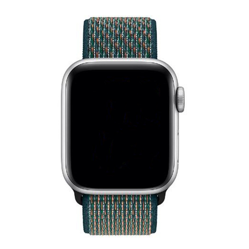 Apple Watch nylon sport loop band hyper crimson neptune groen 123watches