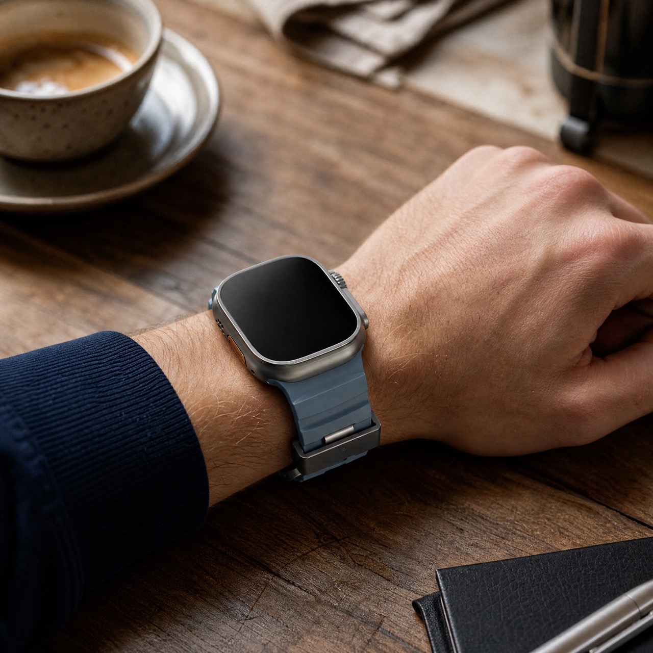 Apple Watch siliconen Ranger band - blauw