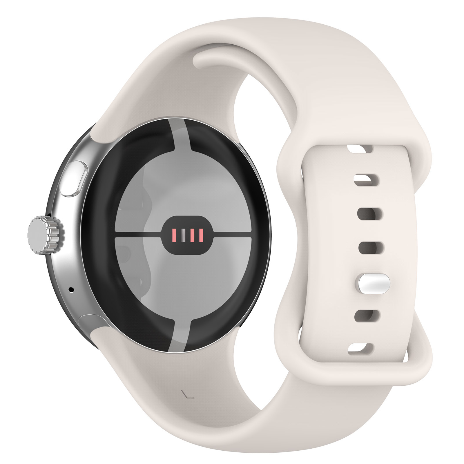 Google Pixel Watch sport band - zacht wit