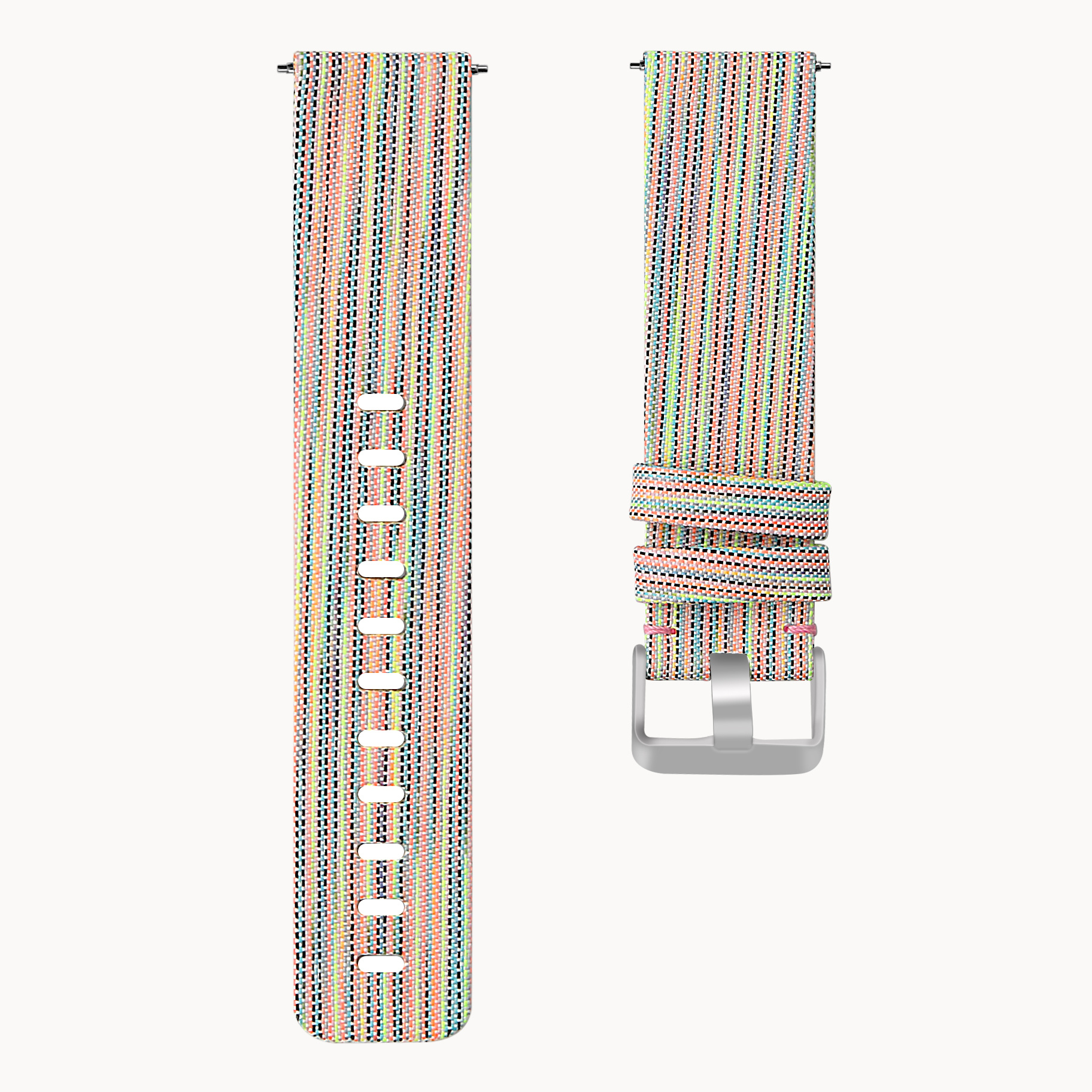 Fitbit Versa nylon gesp band - kleurrijk