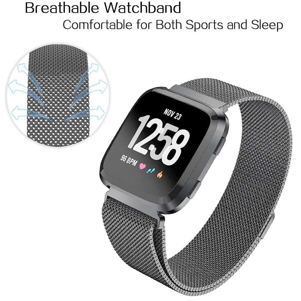 Fitbit Versa milanese band - space gray