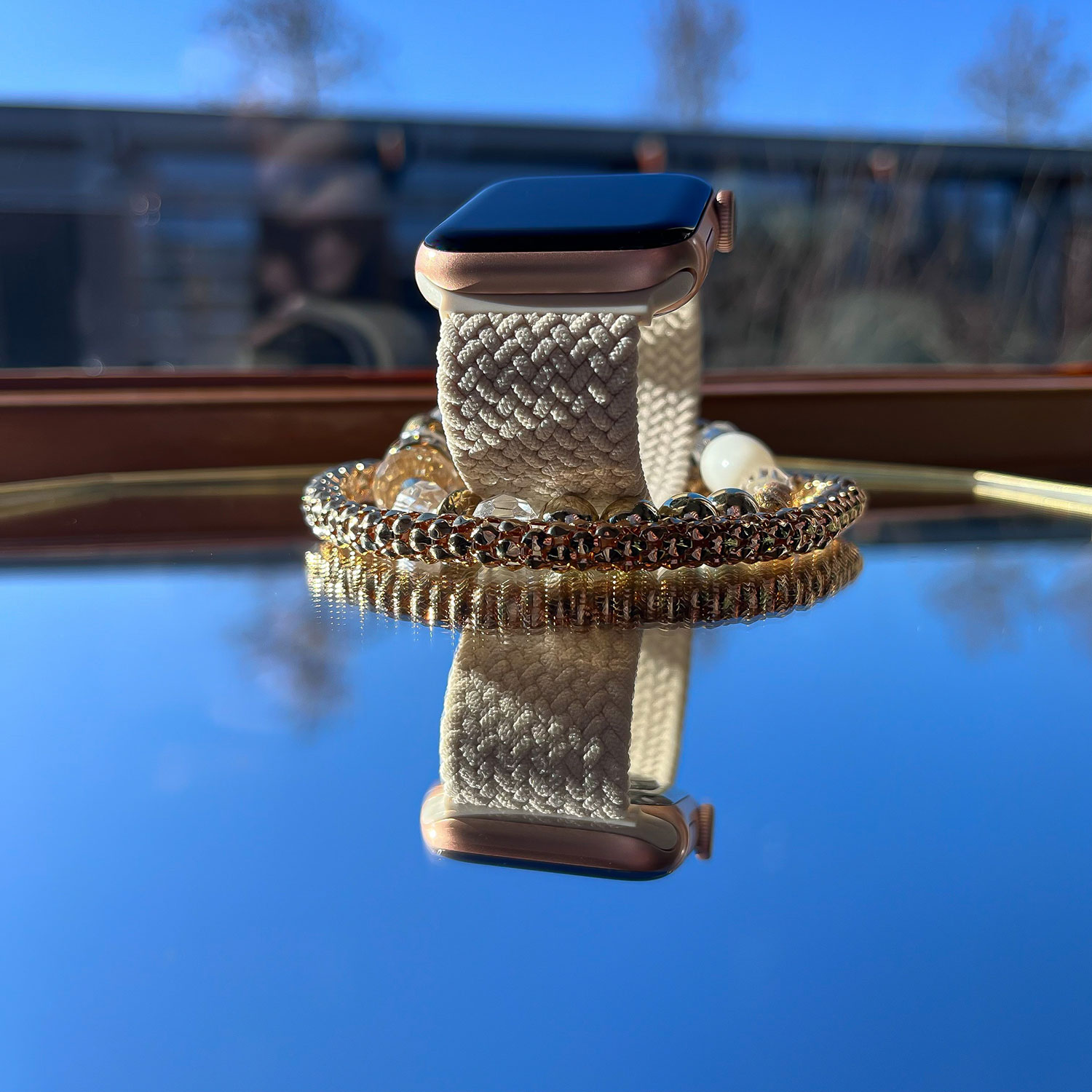 Apple-Watch-Nylon-Gevlochten-solo-band-7440850084011-Sterrenlicht-sfeer