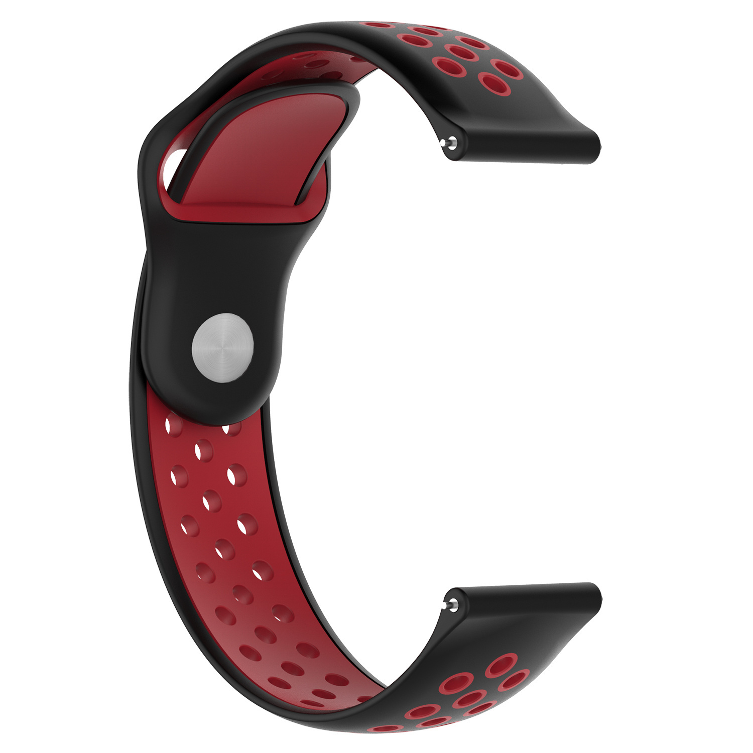 Samsung Galaxy Watch dubbel sport band - zwart rood