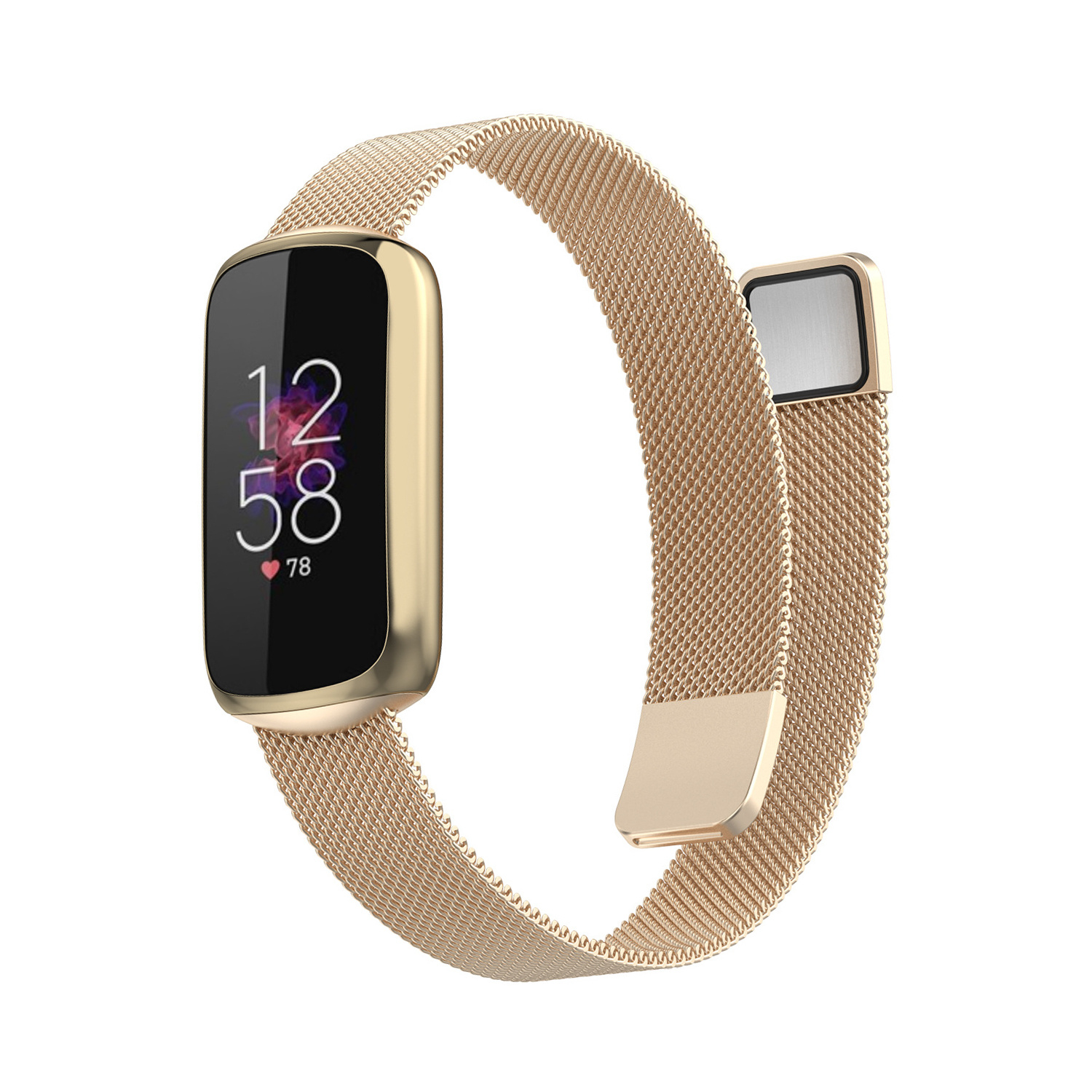 Fitbit Luxe milanese band - champagne