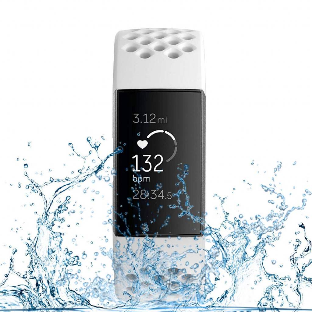 Fitbit Charge 3 & 4 sport point band - wit