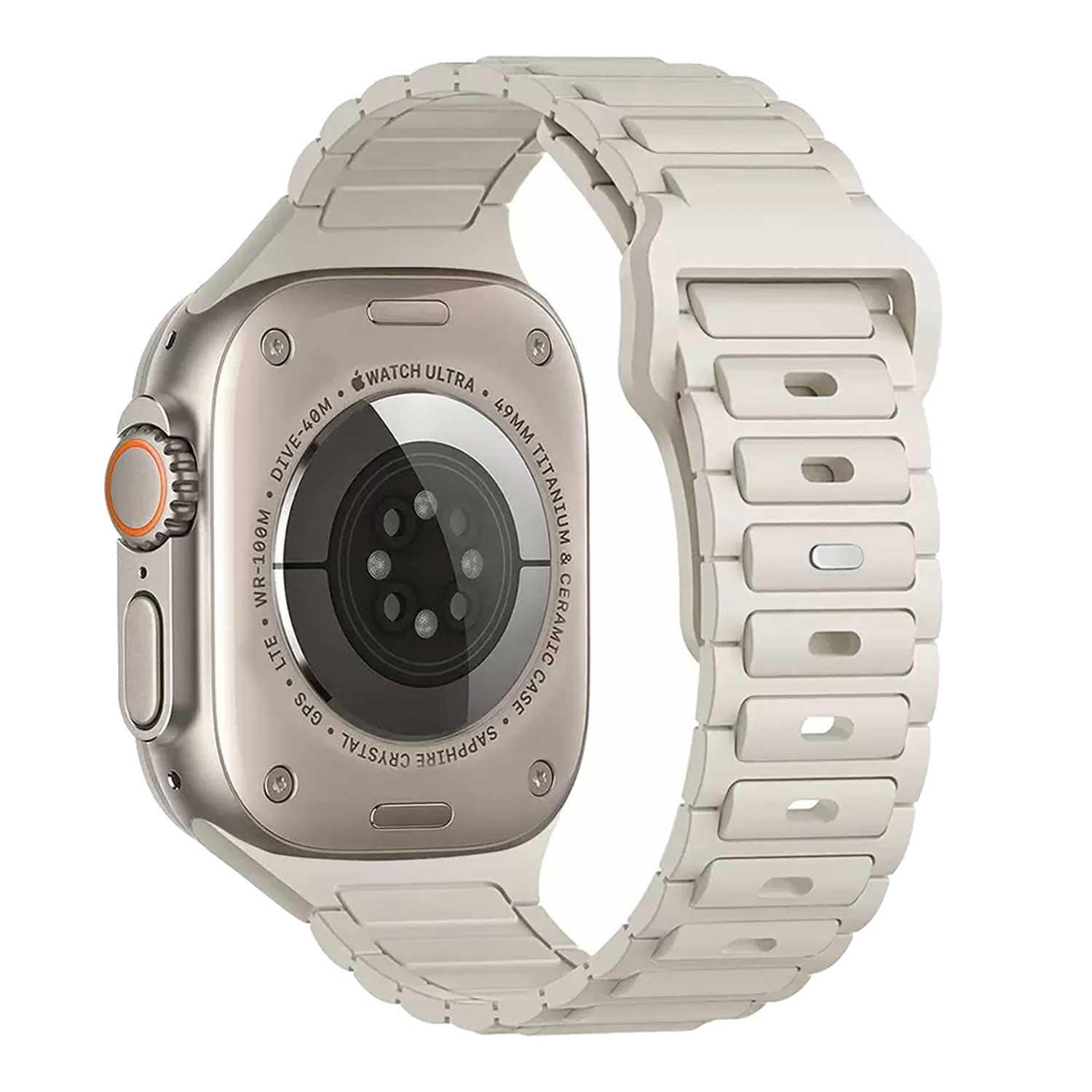 Apple Watch band Raveo – siliconen – sterrenlicht