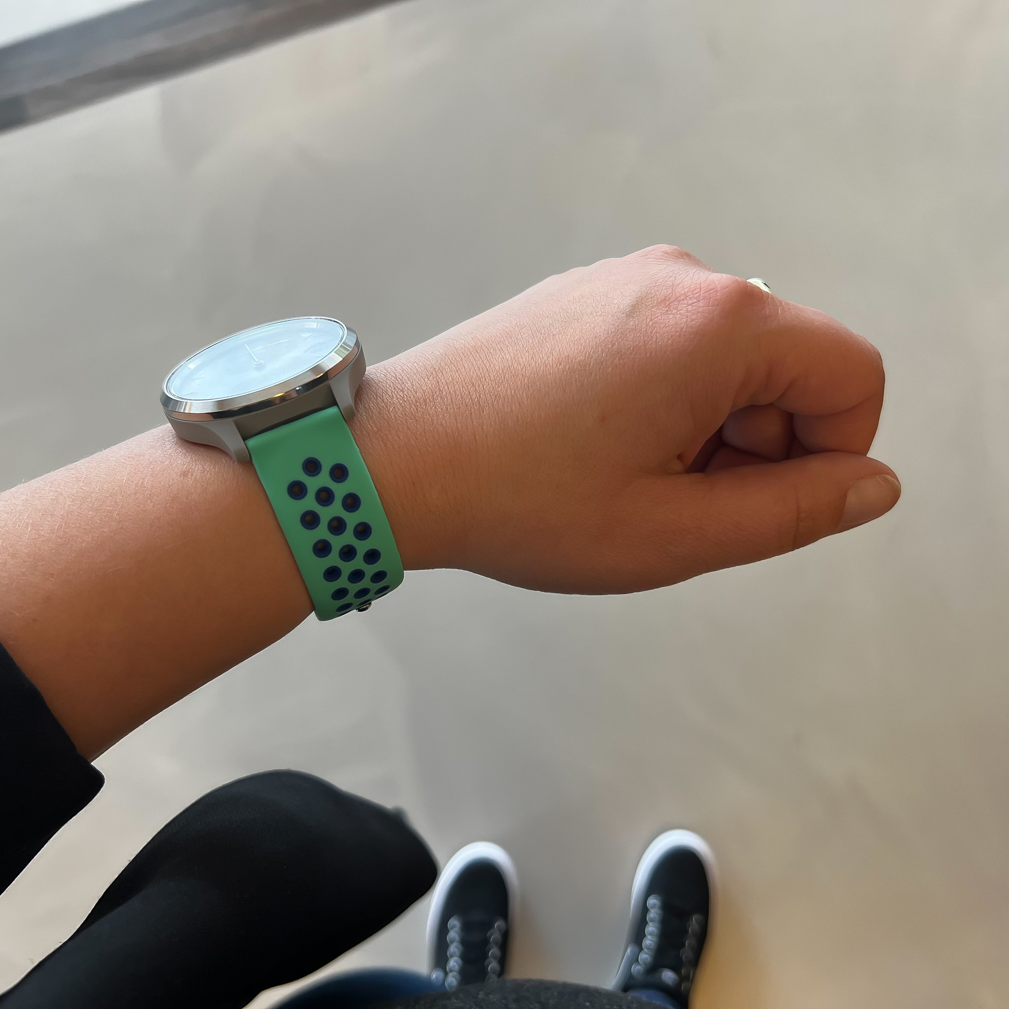 Garmin Vivoactive / Vivomove dubbel sport band - groenblauw blauw