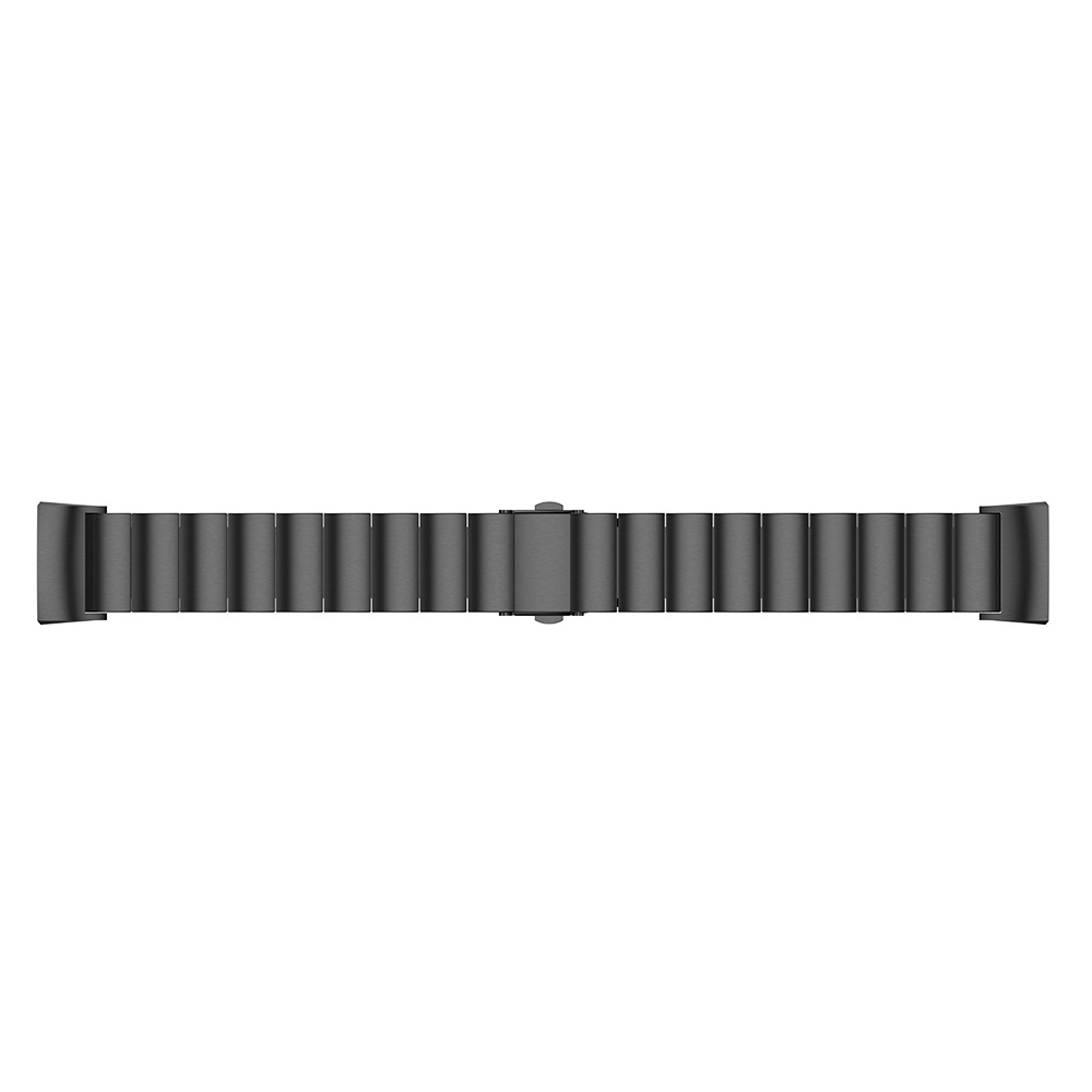 Fitbit Charge 3 & 4 stalen schakel band - zwart