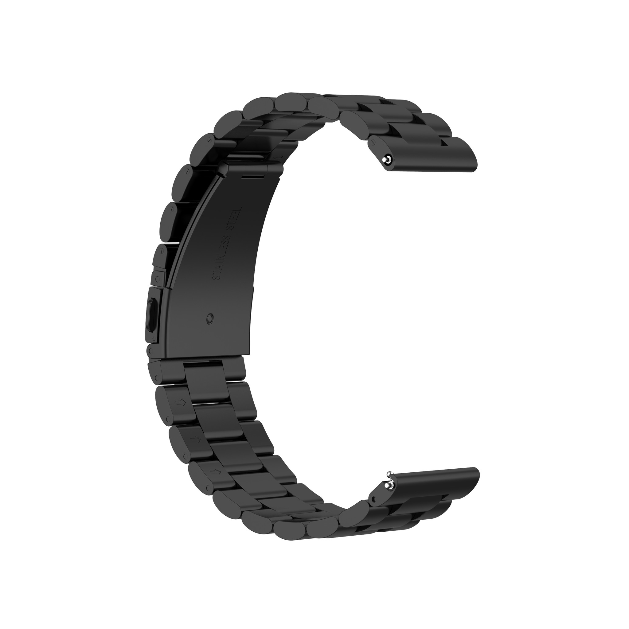 Garmin Vivoactive / Vivomove kralen stalen schakel band - zwart