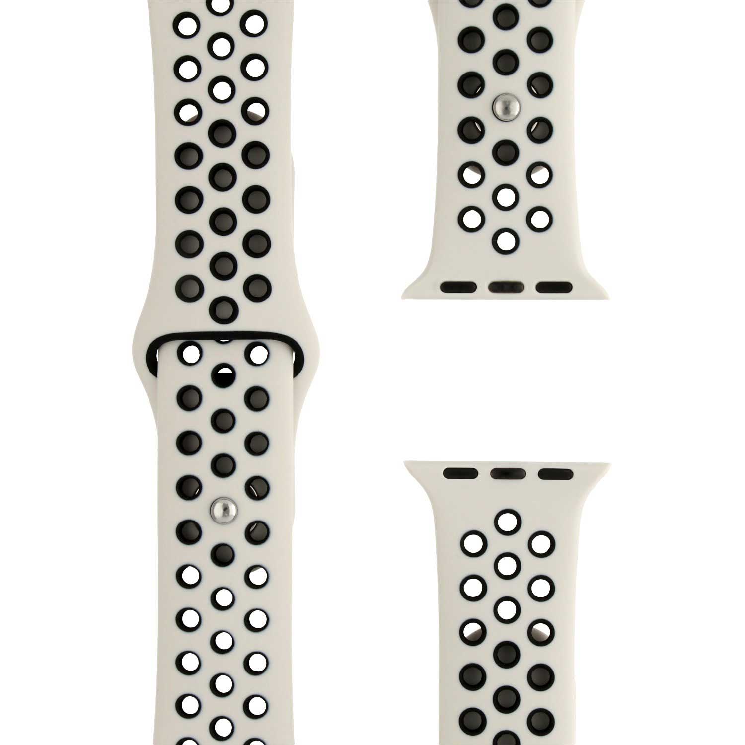Apple-Watch-dubbel-sport-band-antiekwit-zwart-7434008465470-123watches-foto2