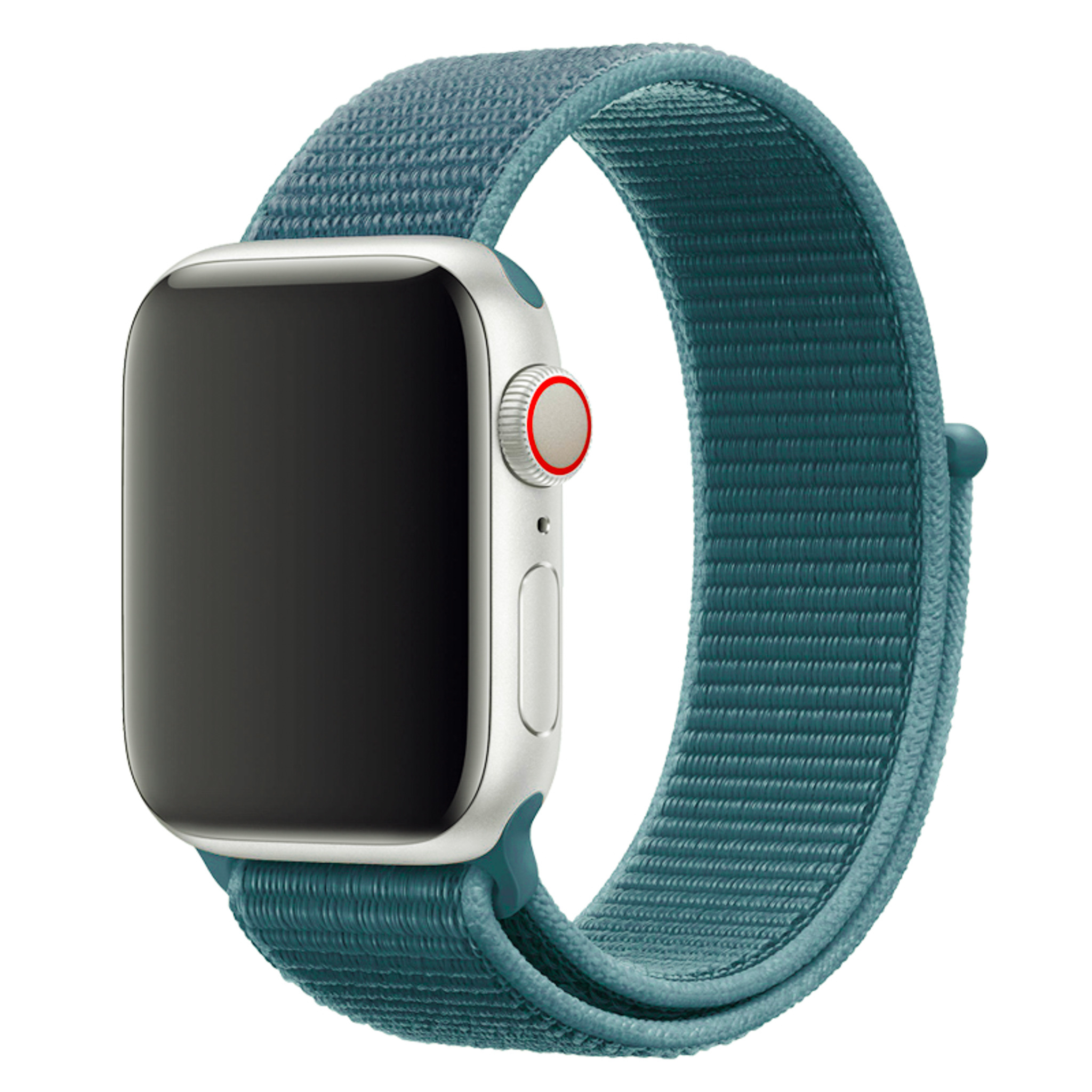 Apple Watch nylon geweven sport band  - dennengroen