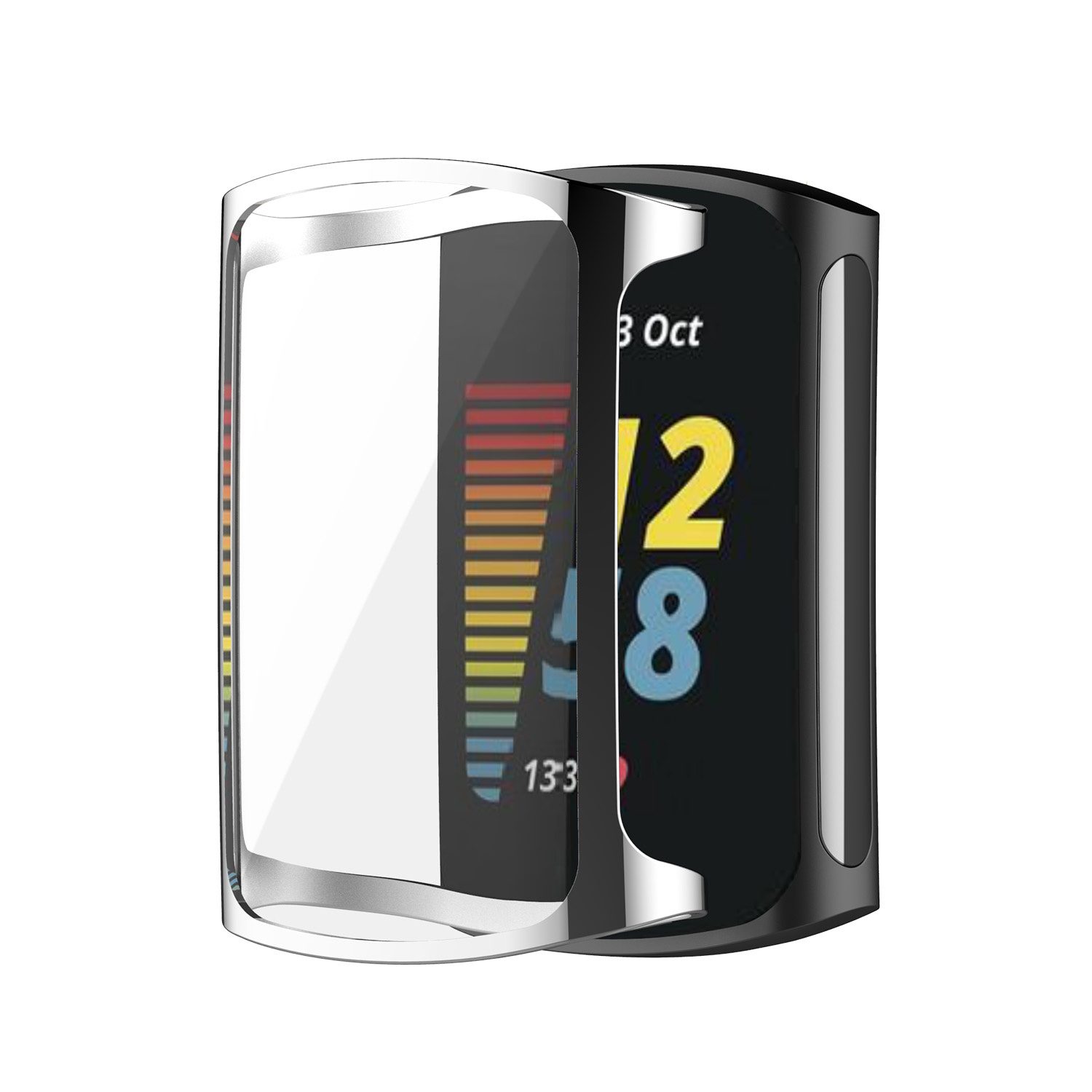 Fitbit Charge 5 soft case - zilver