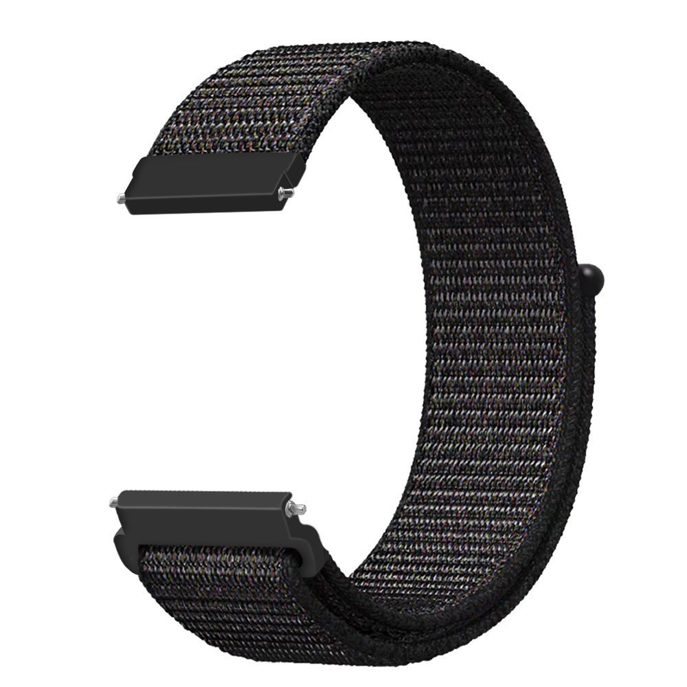 Garmin Vivoactive / Vivomove nylon band - zwart mix