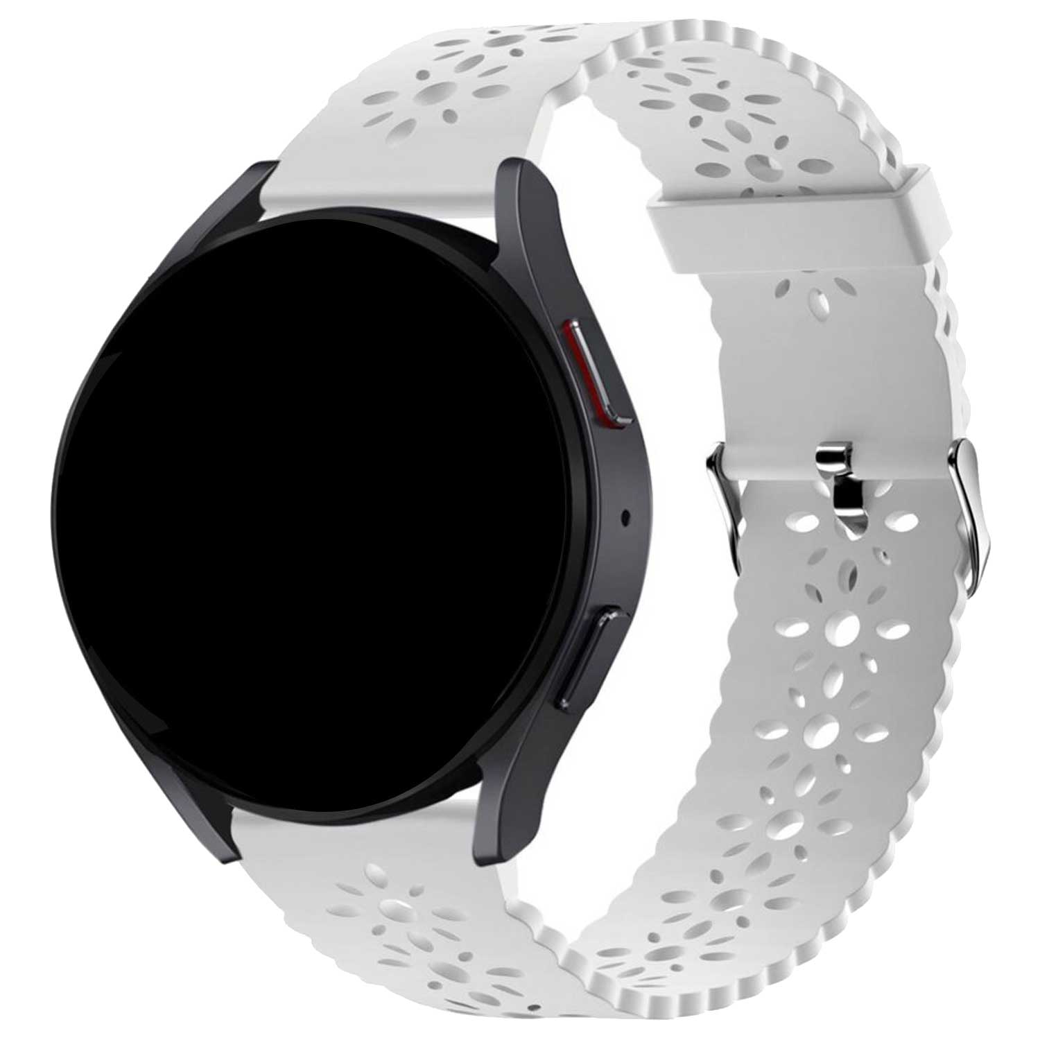 Samsung Galaxy Watch 5 Pro bright siliconen band - wit