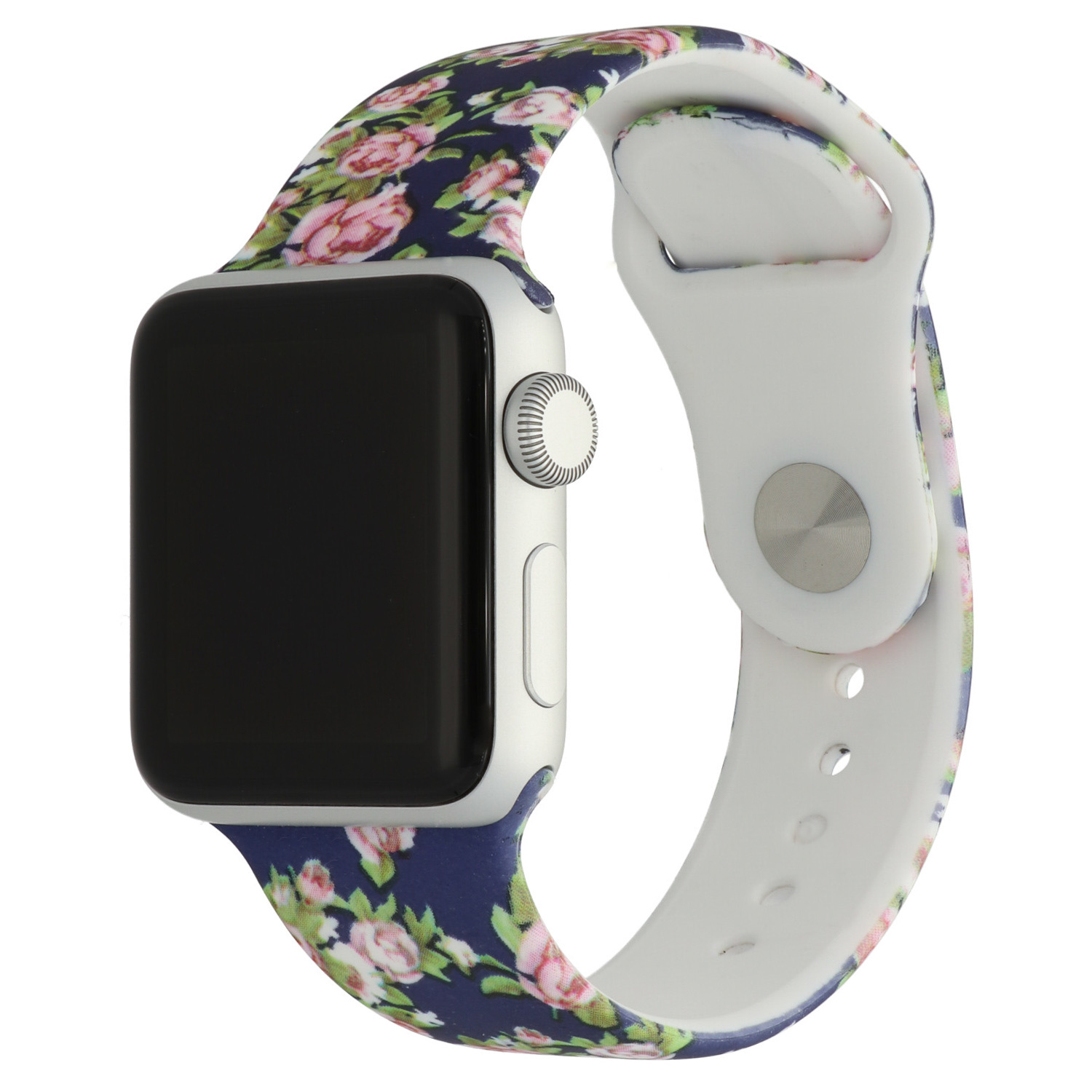 Apple Watch print sport band - pioen blauw