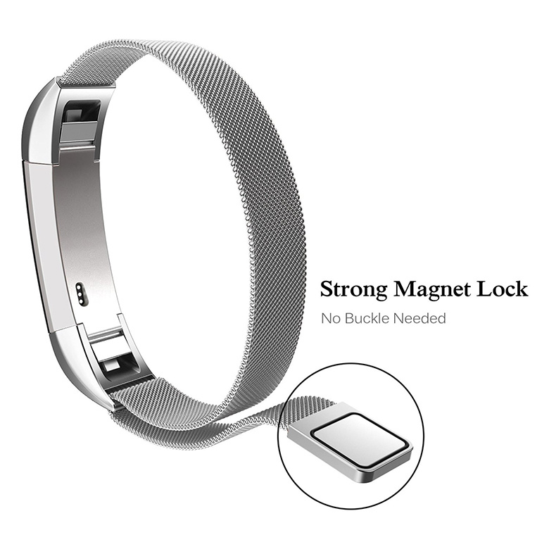 Fitbit Alta milanese band - zilver