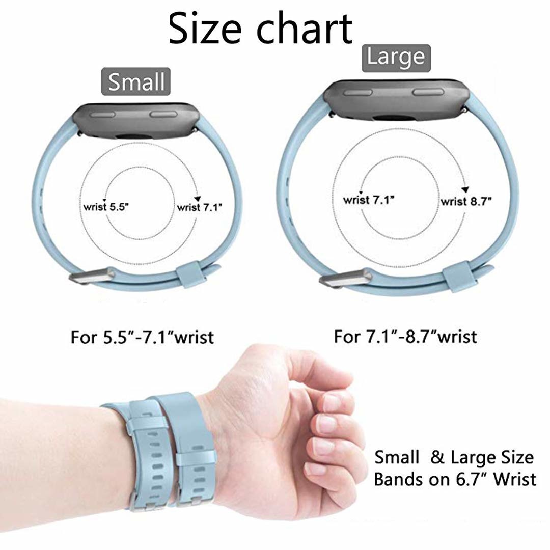 Fitbit Versa sport band - lichtblauw