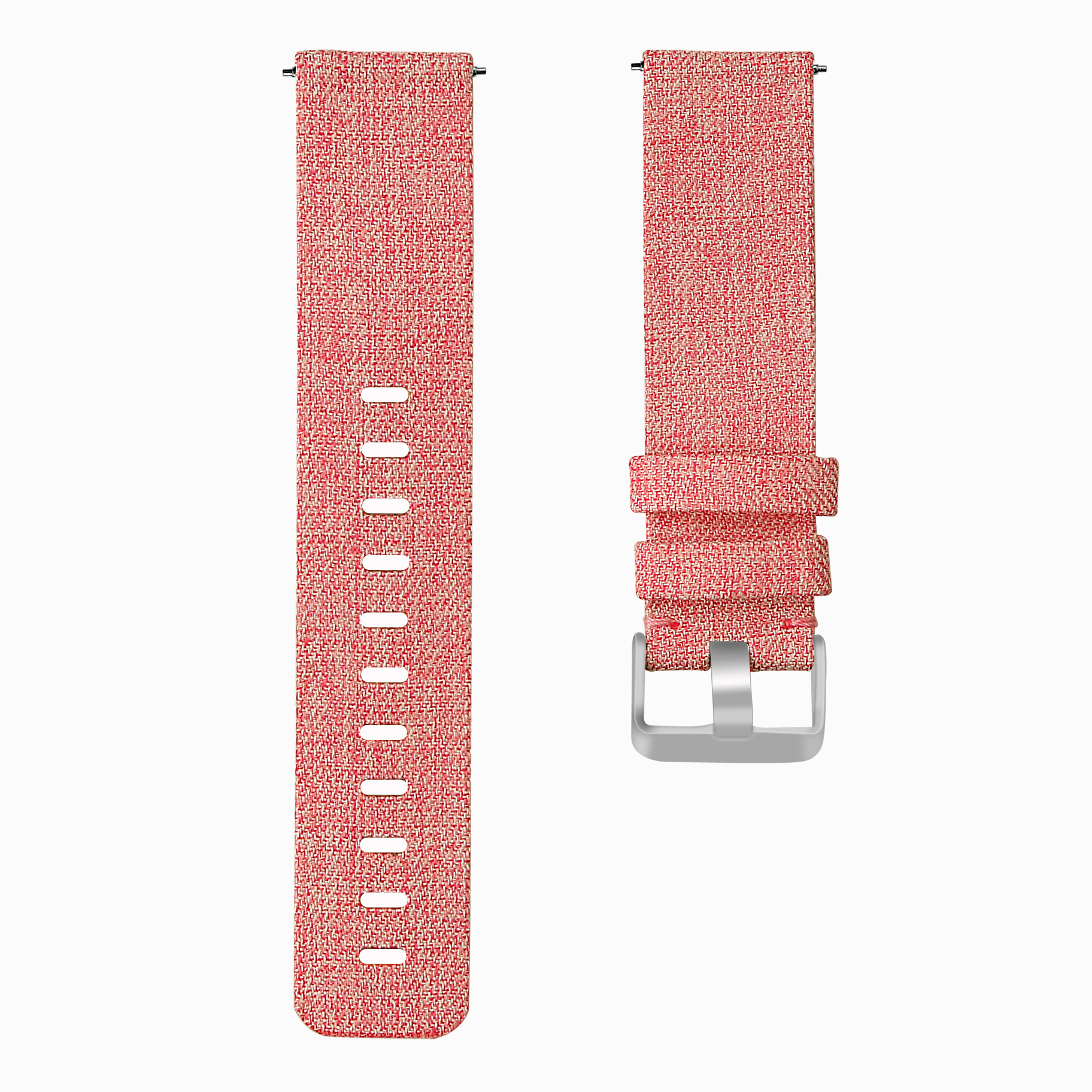 Fitbit Versa nylon gesp band - oranje