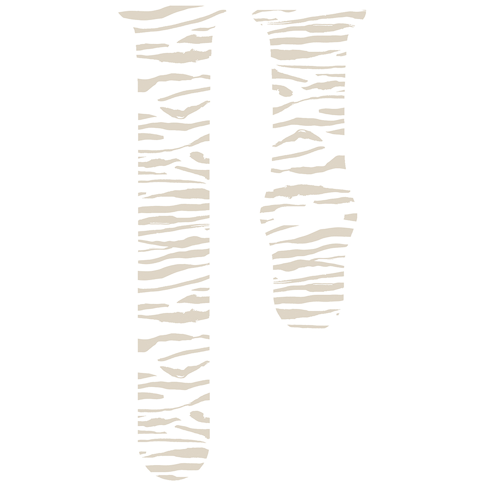 Apple Watch print sport band - zebra wit