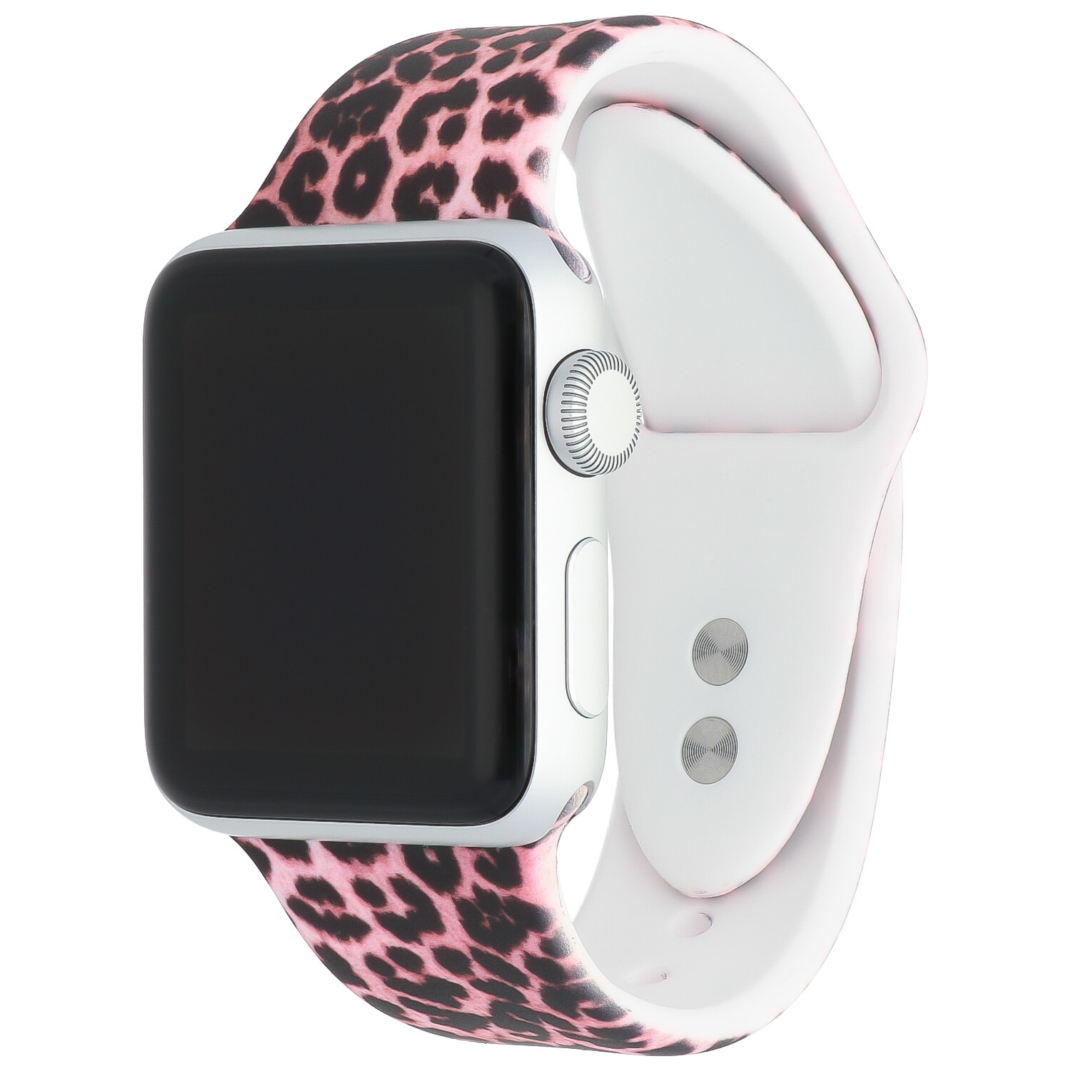Apple Watch print sport band - panter roze