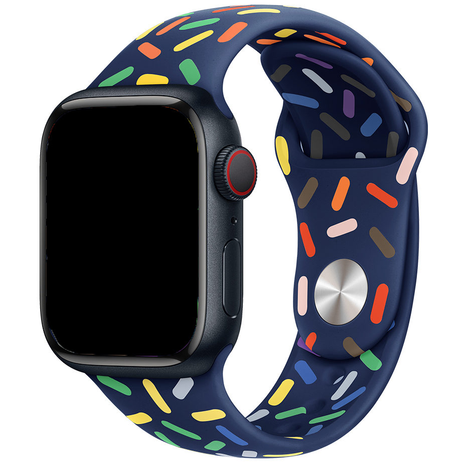 Apple Watch pride sport band - middernacht