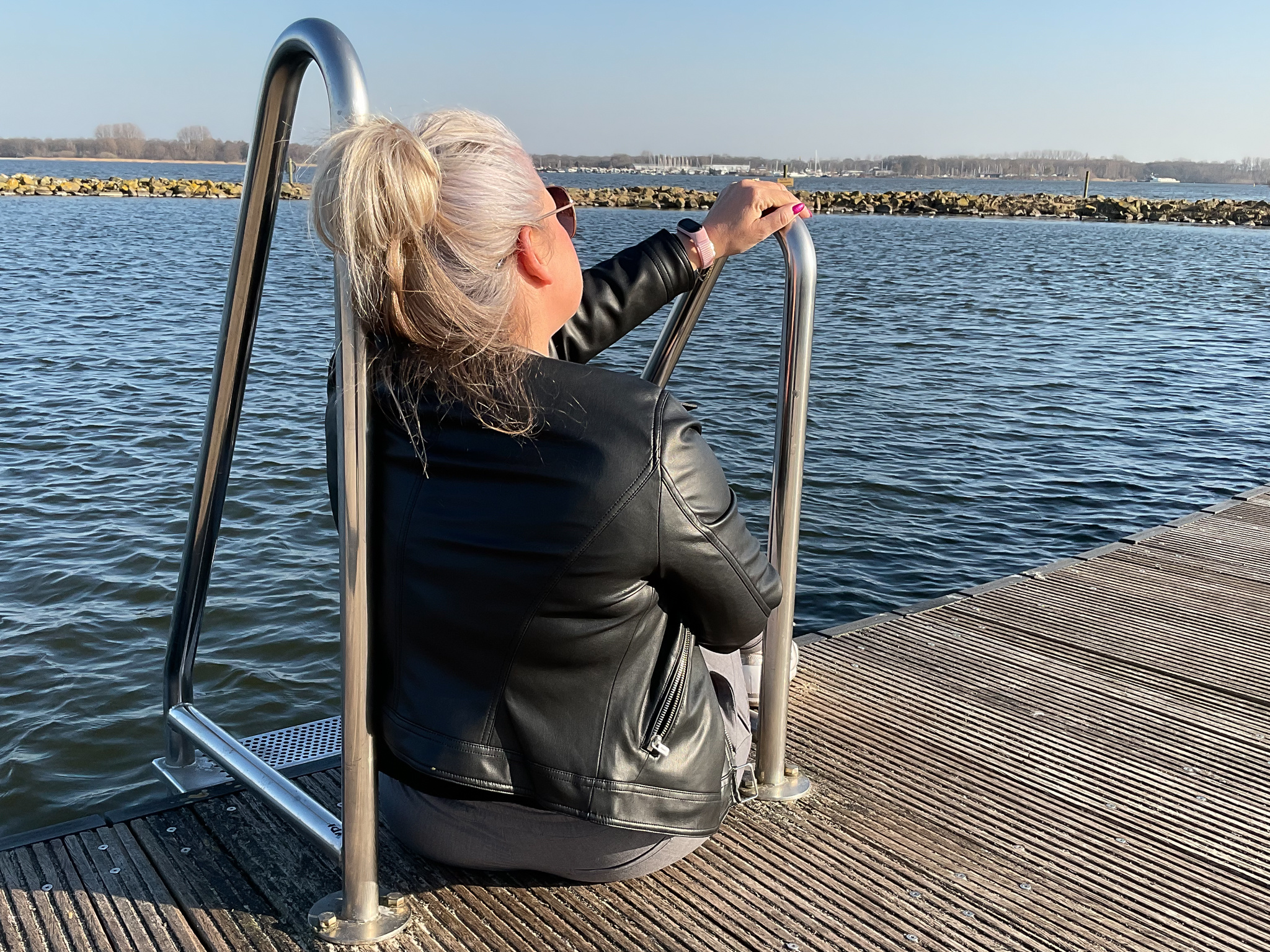 Xiaomi Mi 3/4/5/6 nylon sport loop band - parel roze