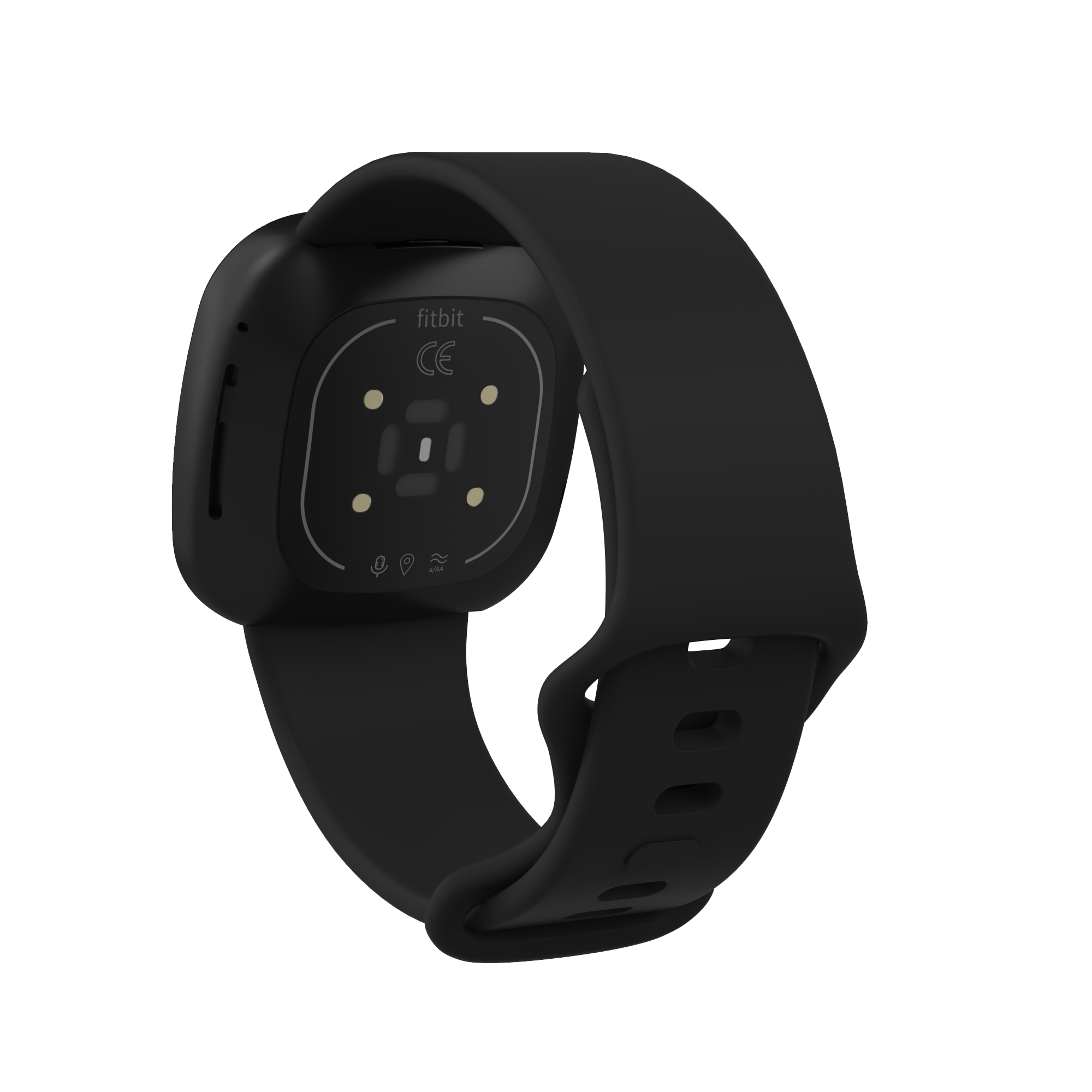 Fitbit Versa 3 / Sense sport band - zwart