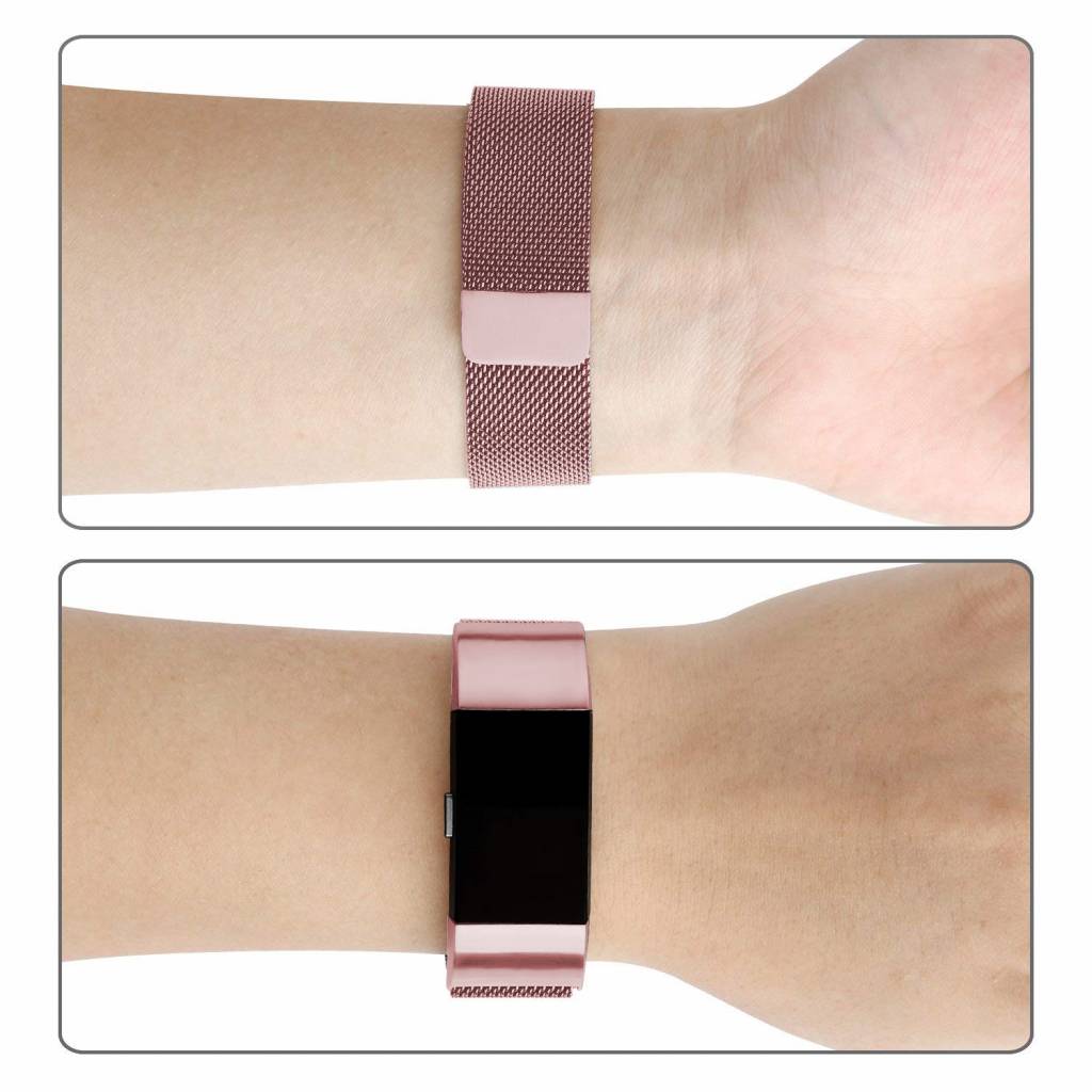 Fitbit Charge 2 milanese band - roze