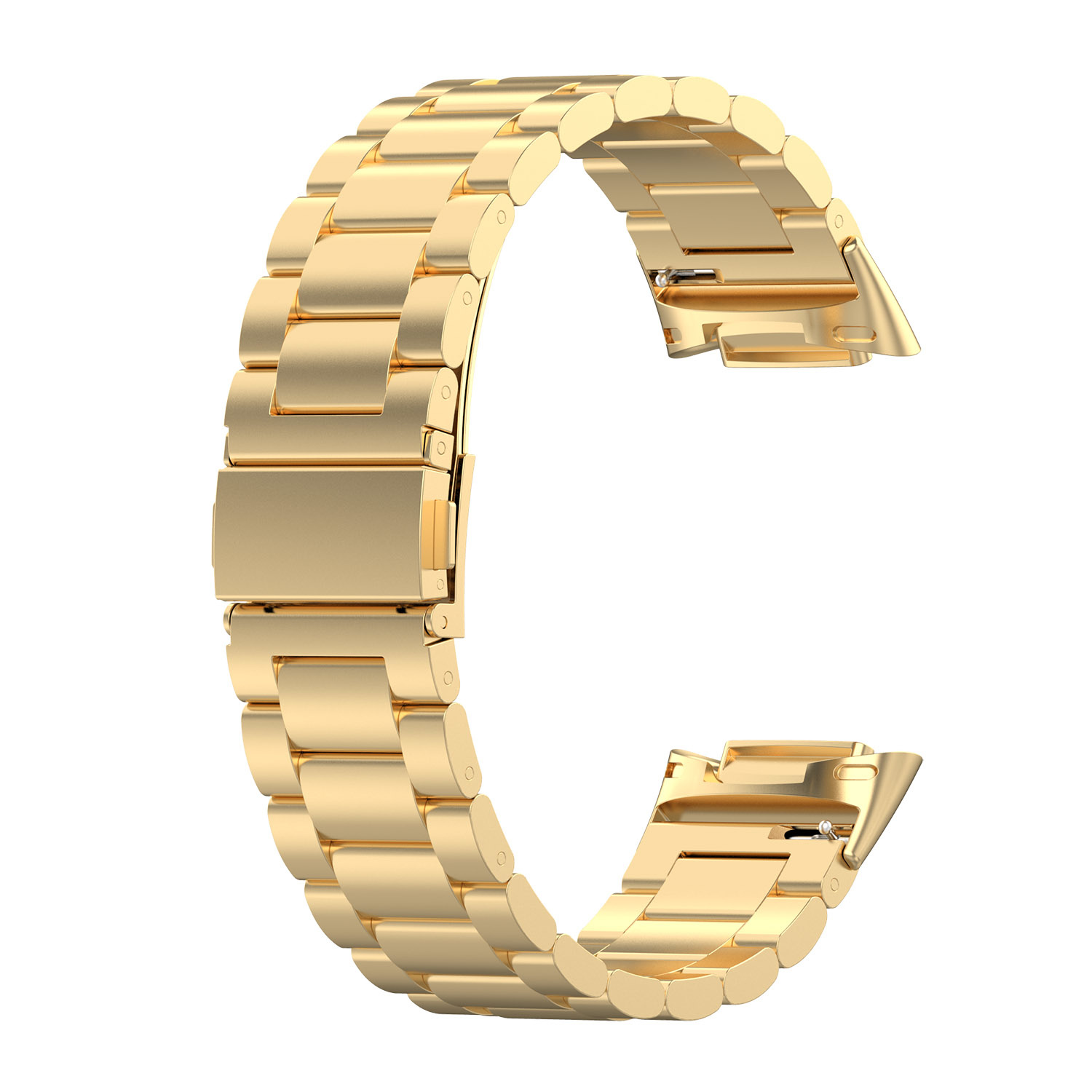 Fitbit Charge 5 kralen stalen schakel band - goud